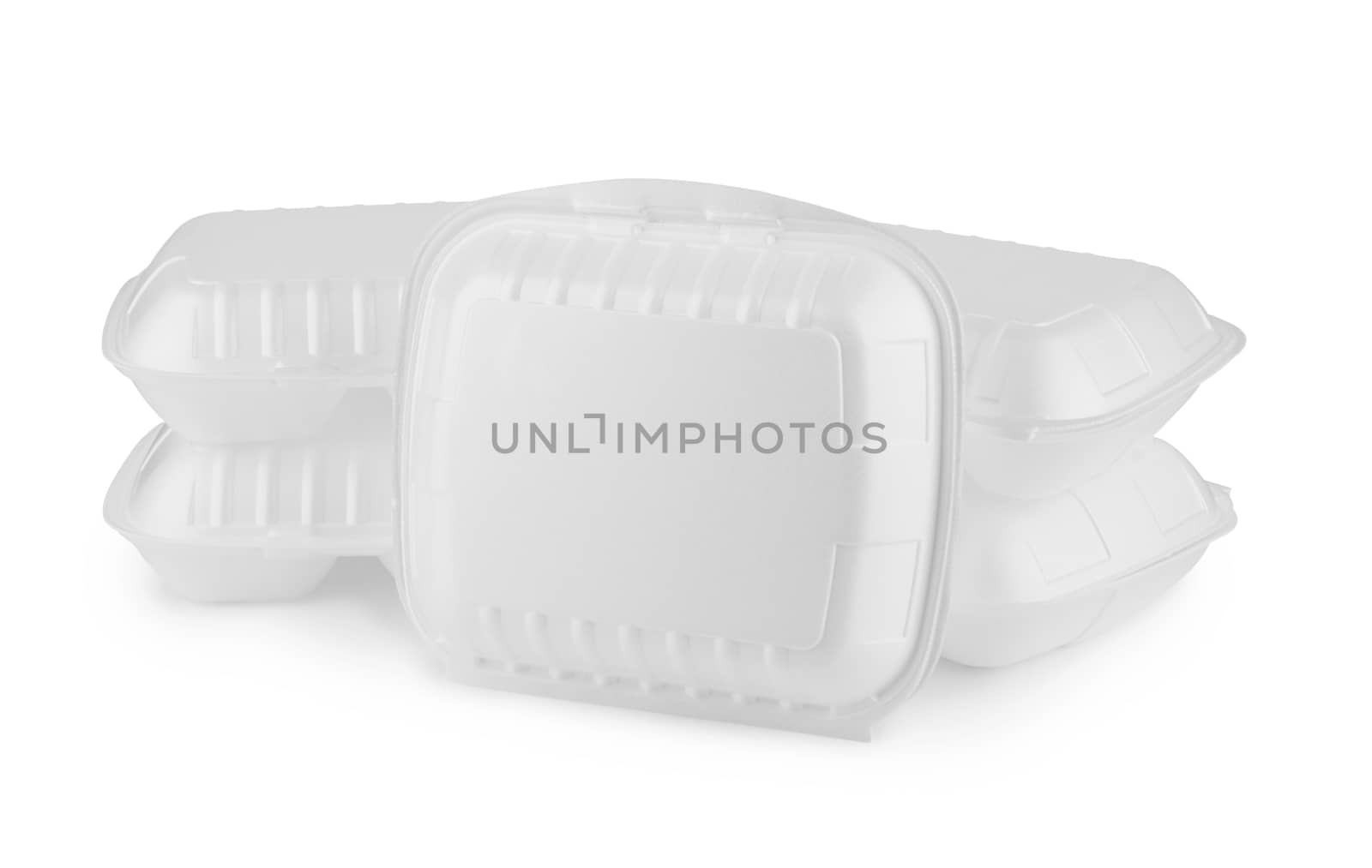 Thermo box for food isolated on white background