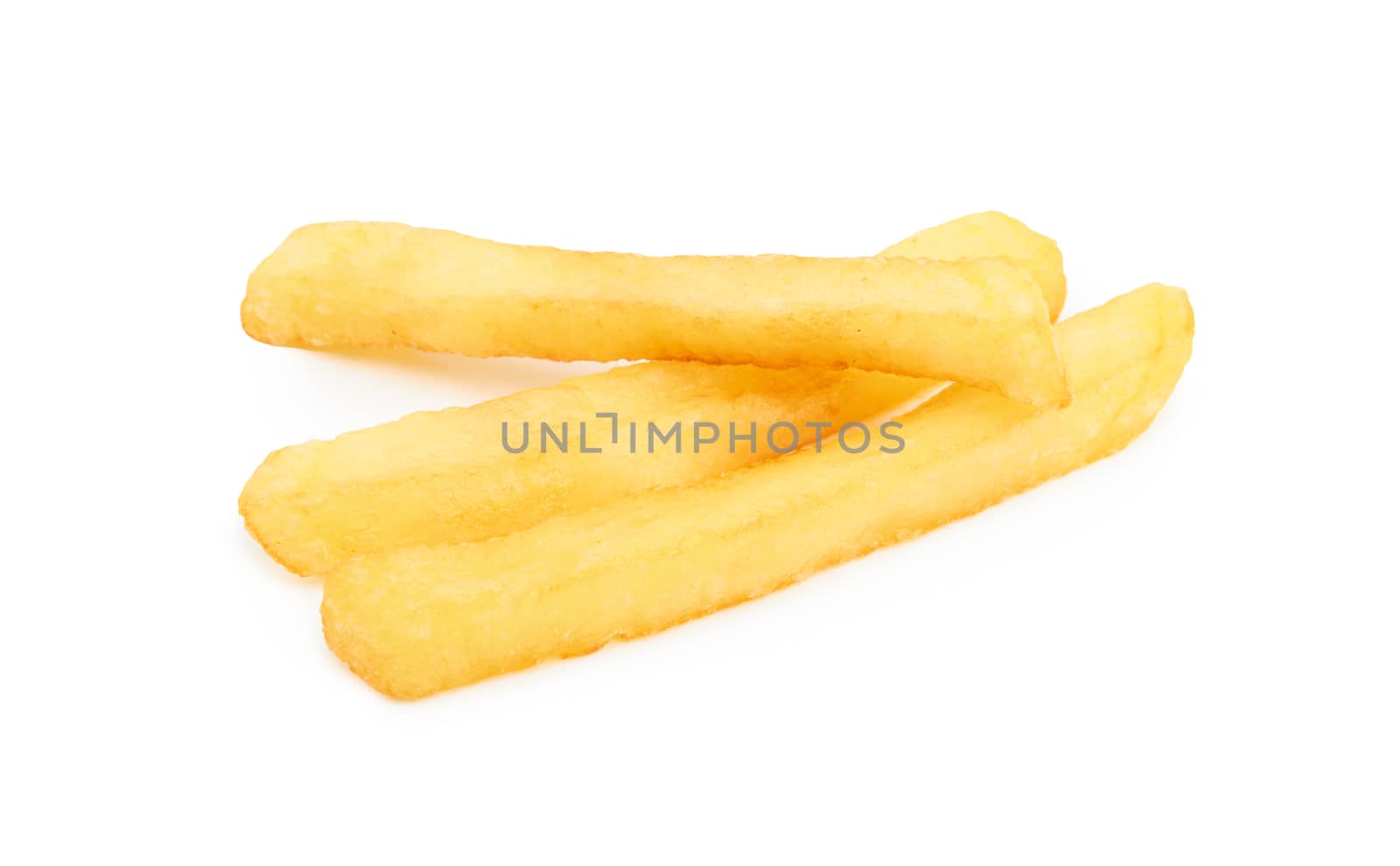 French fries isolated on a white background