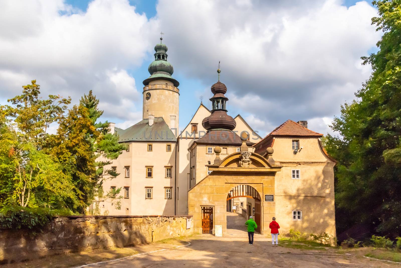 Lemberk Castle in northern Bohemia, Jablonne v Podjestedi, Czech Republic by pyty