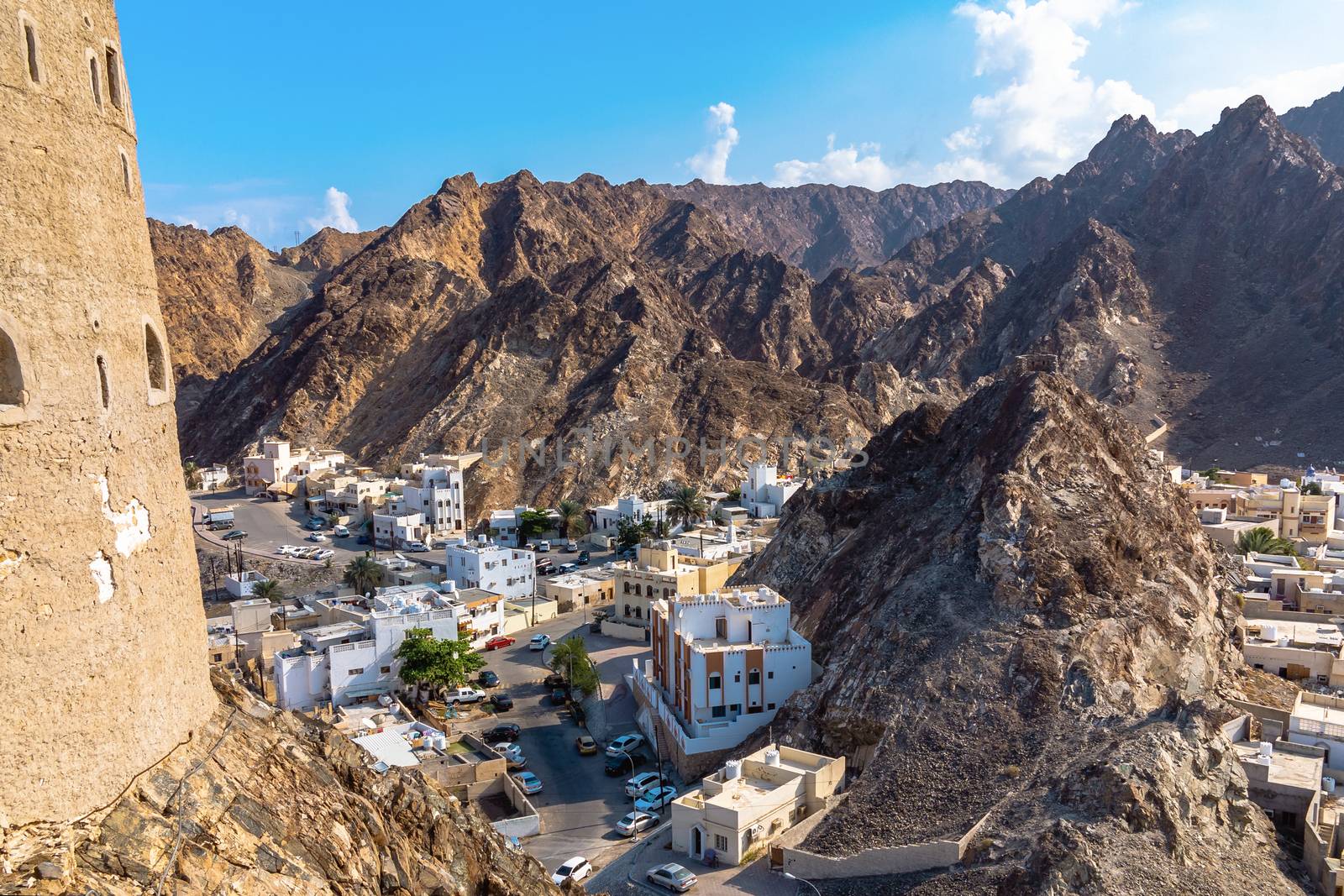 Panoramic view of the city Muscat capital of Oman from Fort Muttrah by galsand