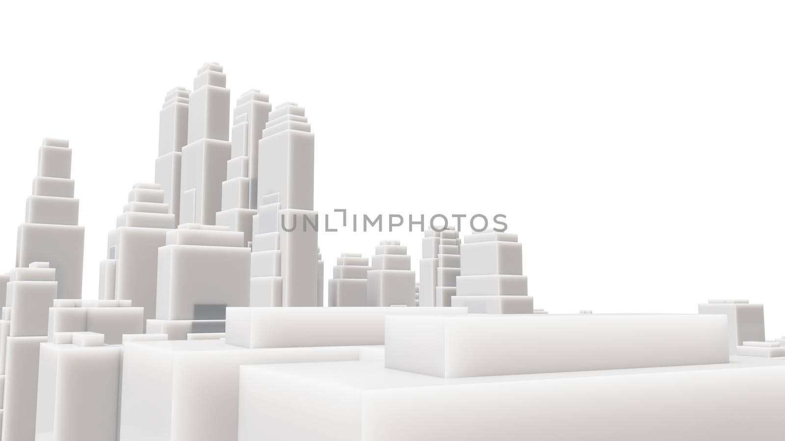 Aerial view of cityscape background by cherezoff
