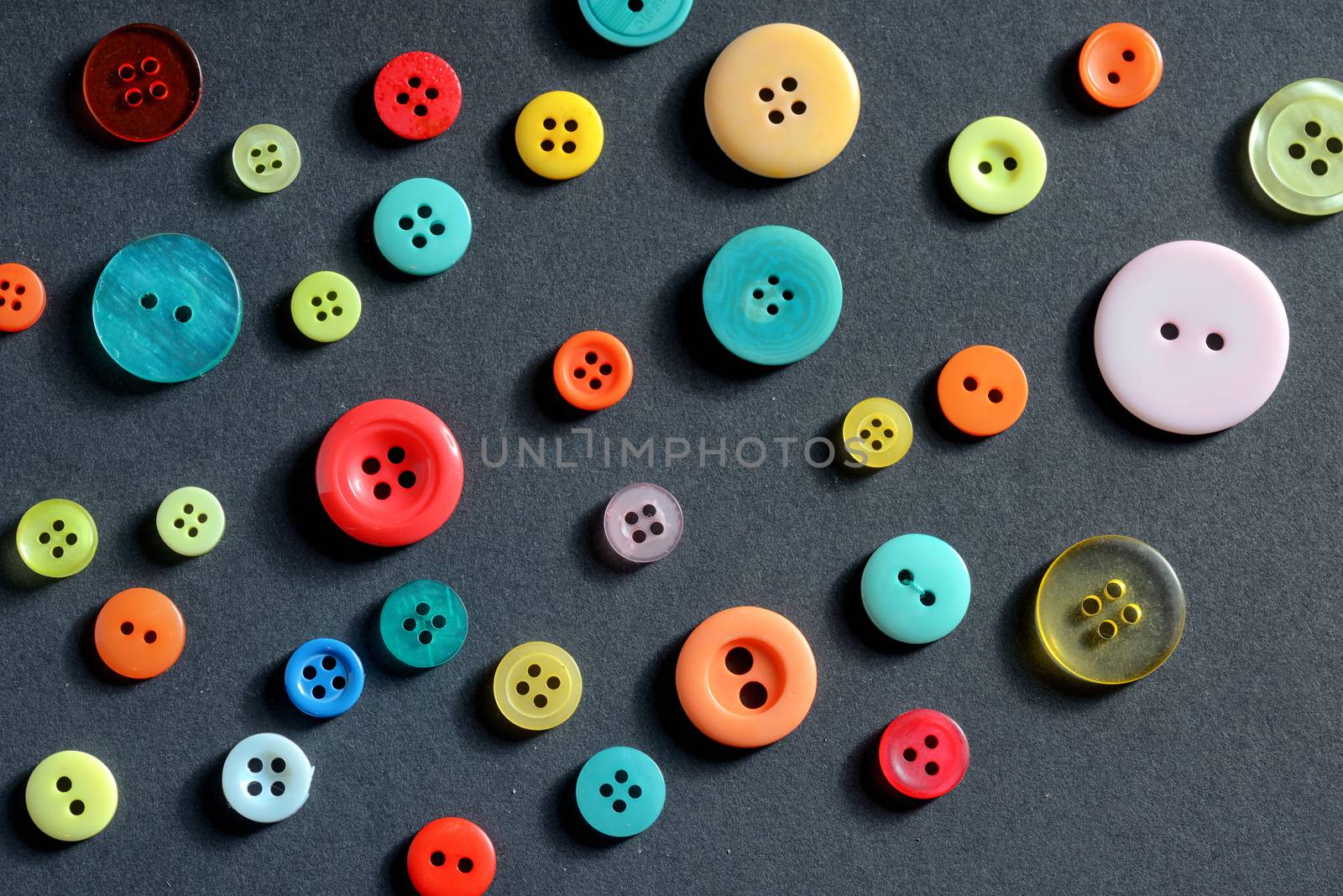 Isolated clothing colorful buttons by mady70