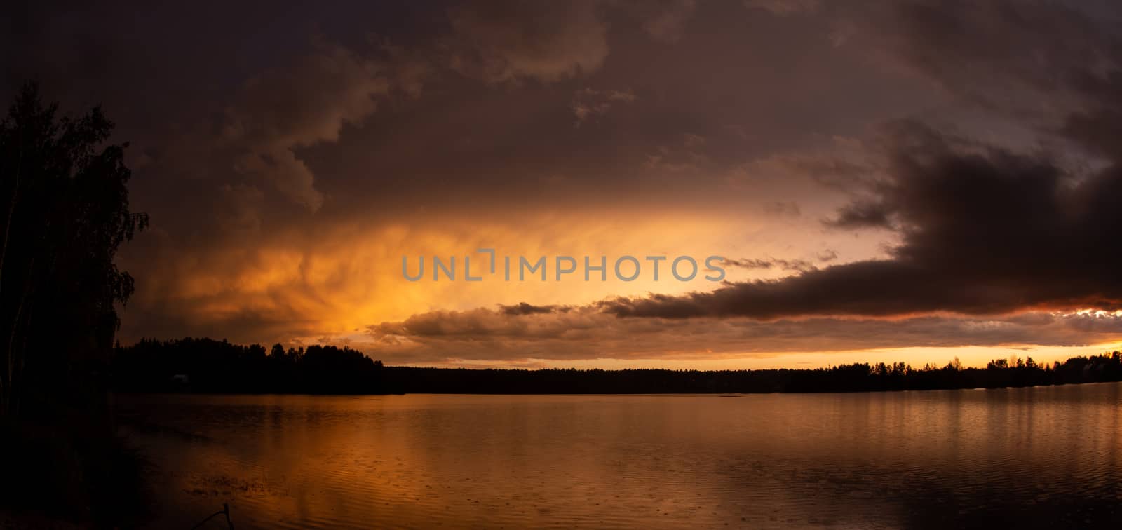 Landscape at the Murner lake, Wackersdorf, Bavaria