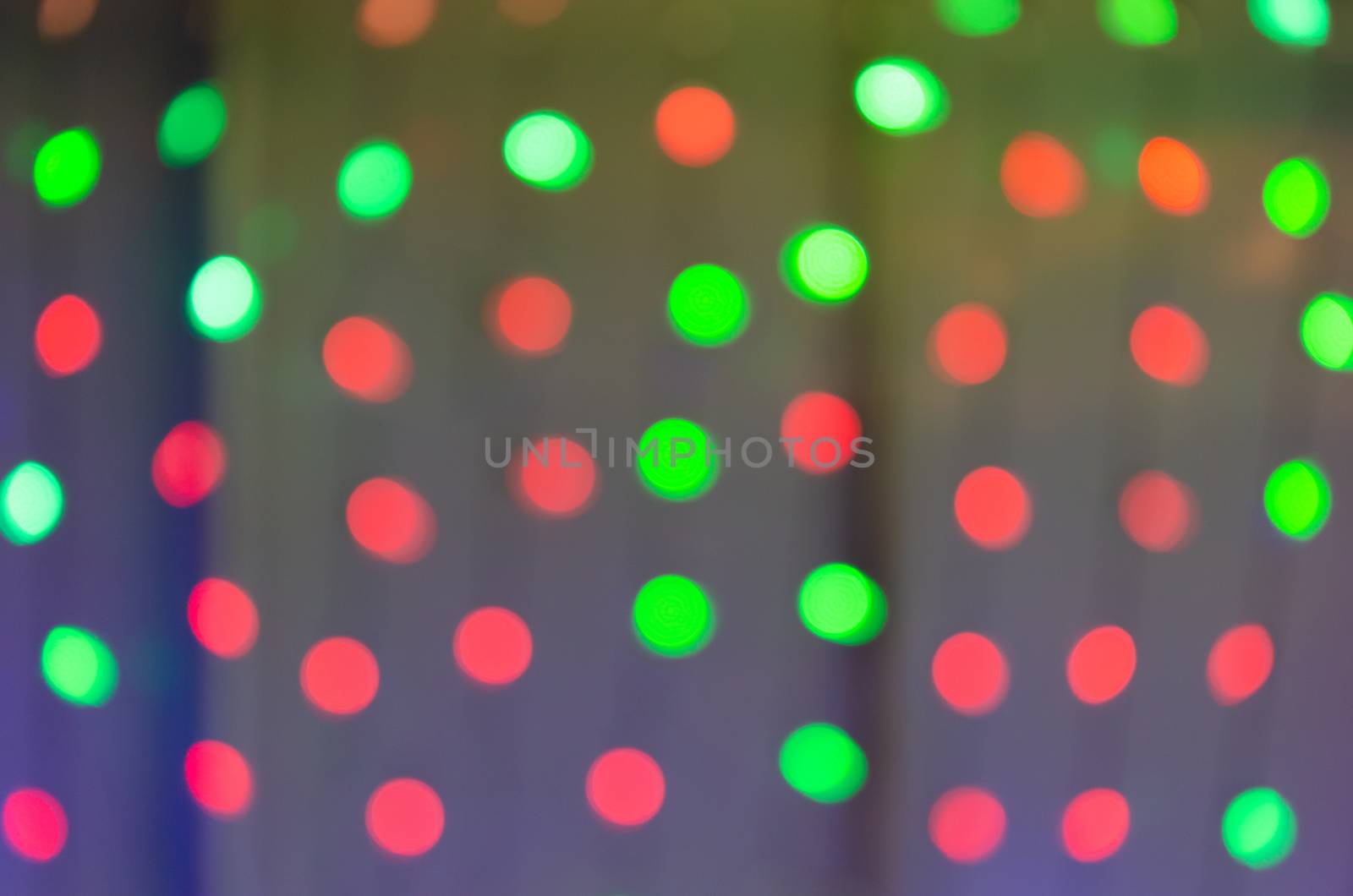 Abstract & Festive background with bokeh defocused lights