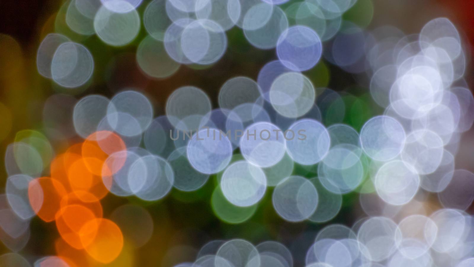 Abstract & Festive background with bokeh defocused lights