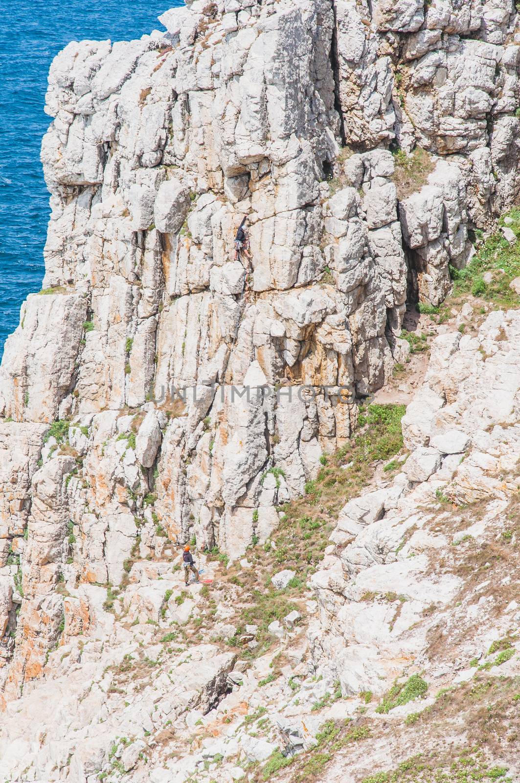 Pointe de Pen-hir on the peninsula of Crozon in Camaret-sur-mer in Finistère in Brittany, France