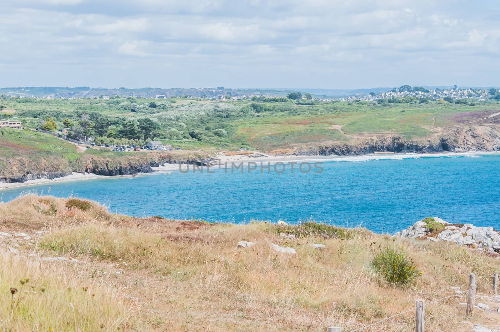 Pointe de Pen-hir on the peninsula of Crozon in Camaret-sur-mer in Finistère in Brittany, France