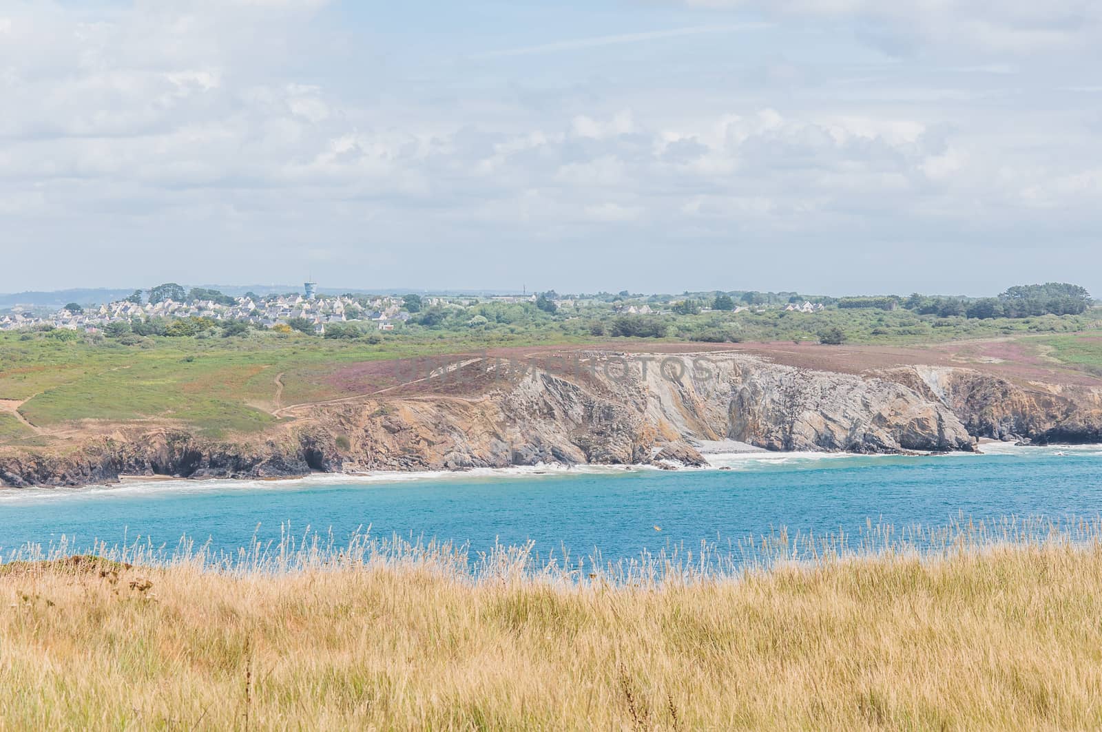 Pointe de Pen-hir on the peninsula of Crozon in Camaret-sur-mer in Finistère in Brittany, France