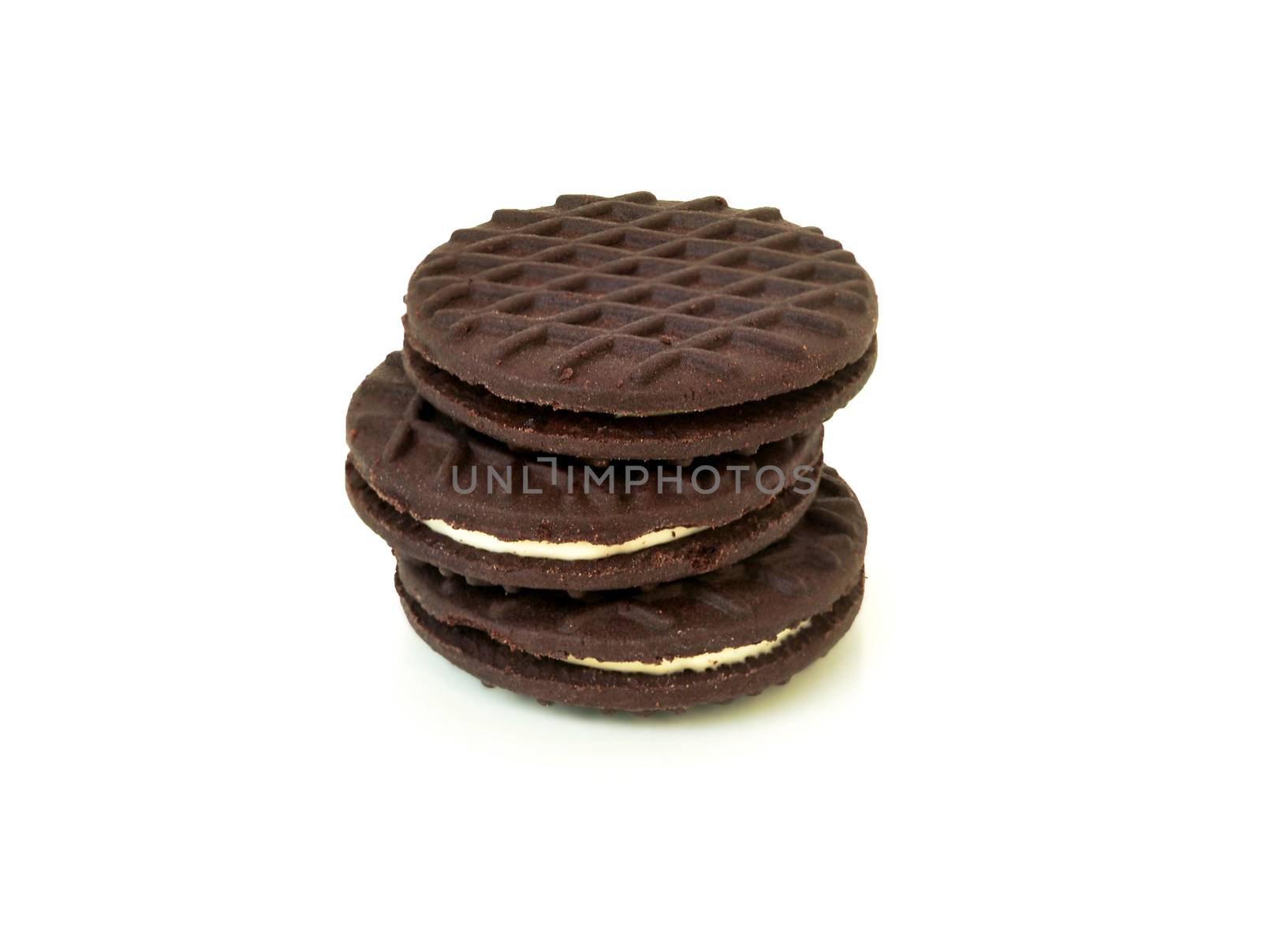 Oreo and cream.With Clipping Path. by thitimontoyai