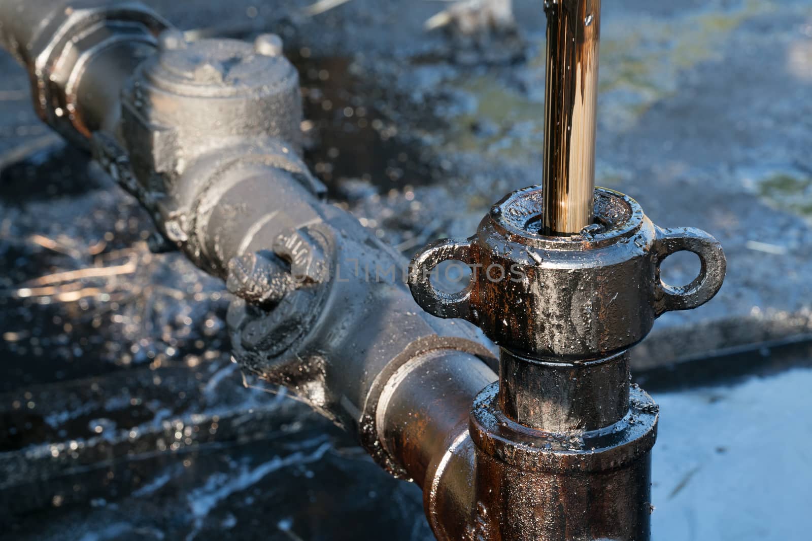 pumping unit as the oil pump on a well