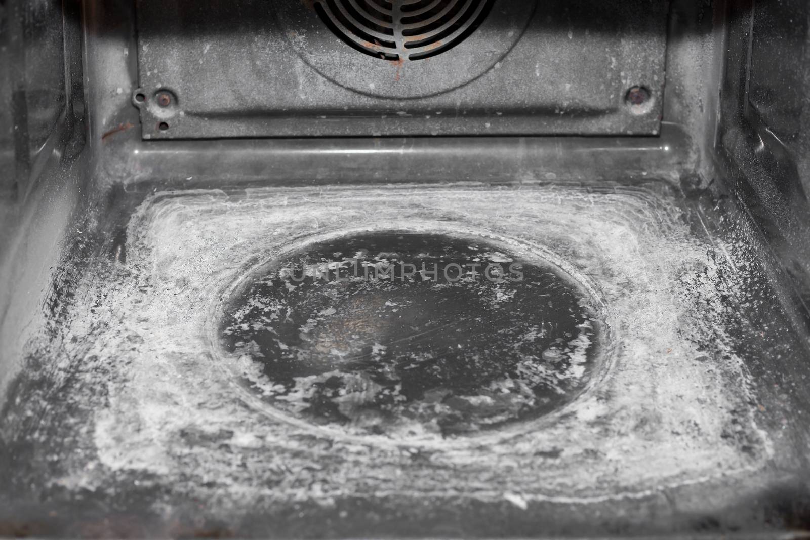Oven after a self-cleaning, just wipe off