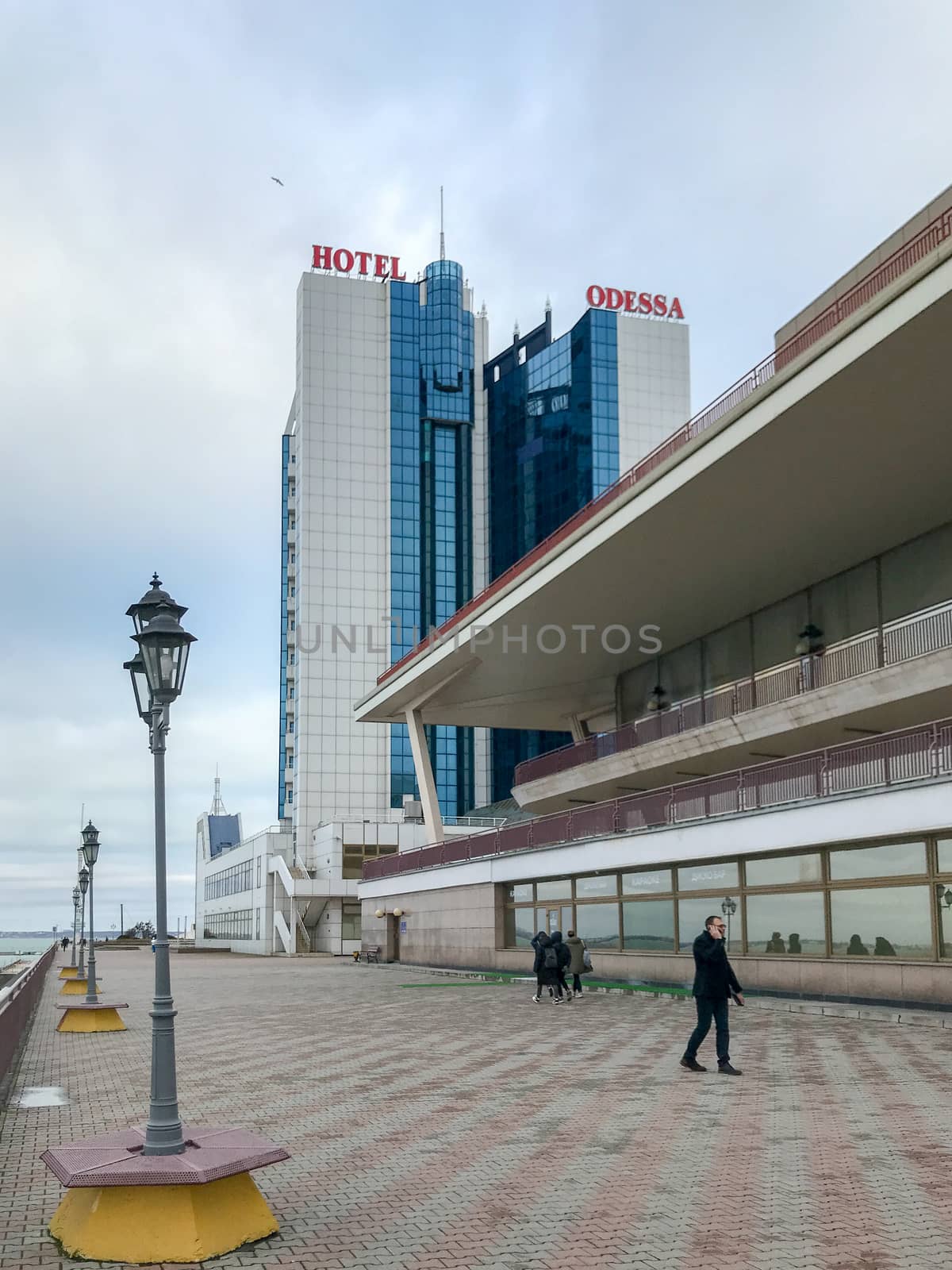 Odessa, Ukraine - December 30, 2017: "Odessa" Hotel is one of the biggest hotels in Ukraine and the biggest hotel in Odessa region. by nenovbrothers