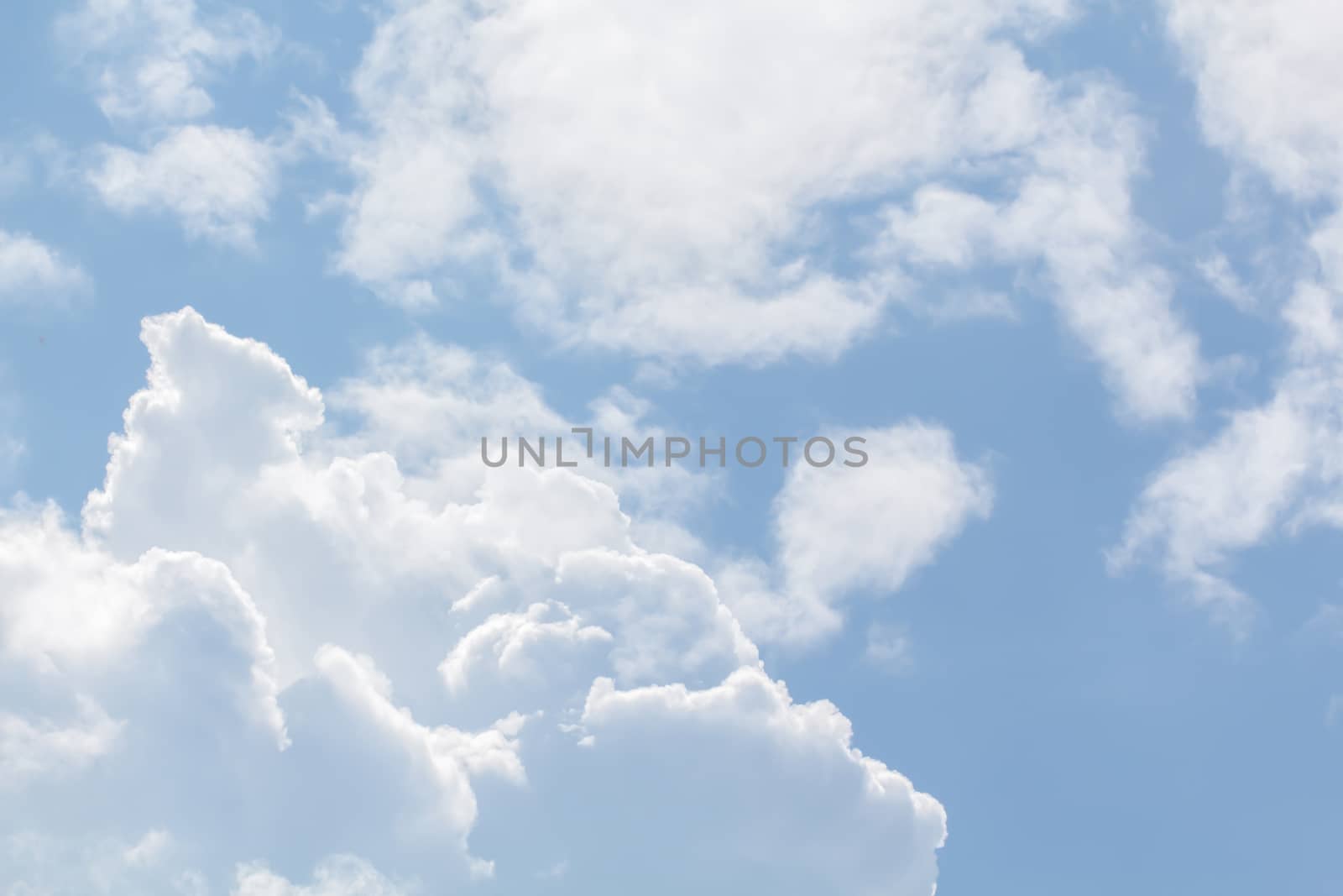 Clouds on the blue sky, texture or background