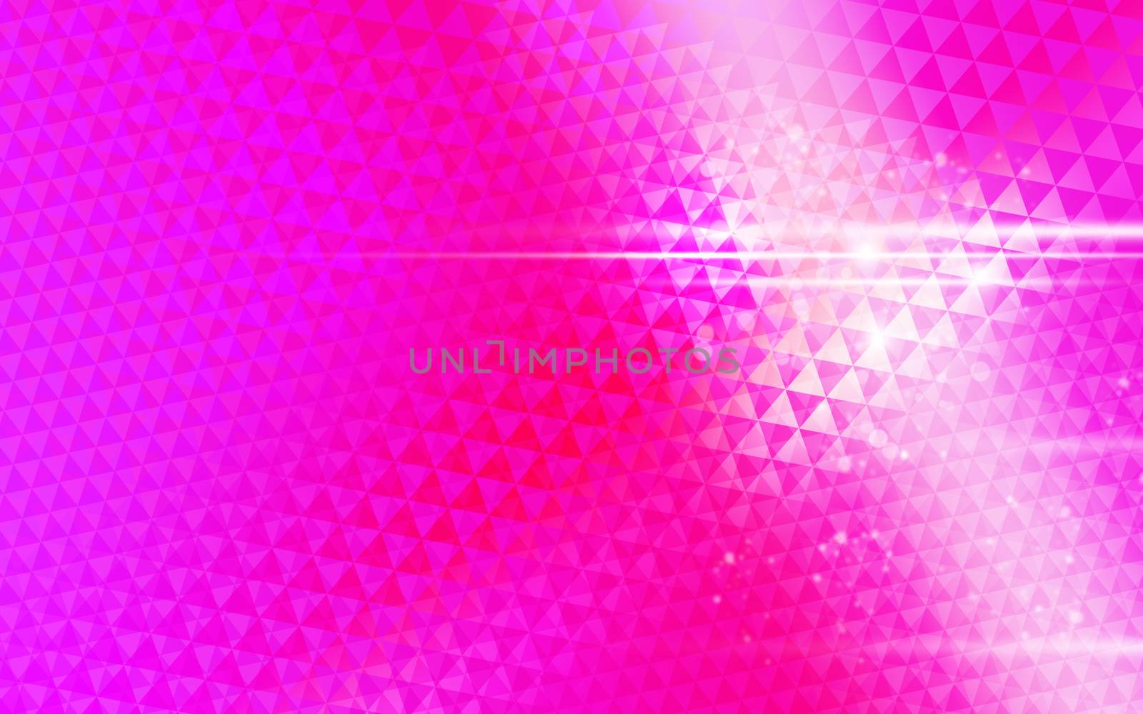 Triangle, pink background. Arranged in three dimensions. by thitimontoyai