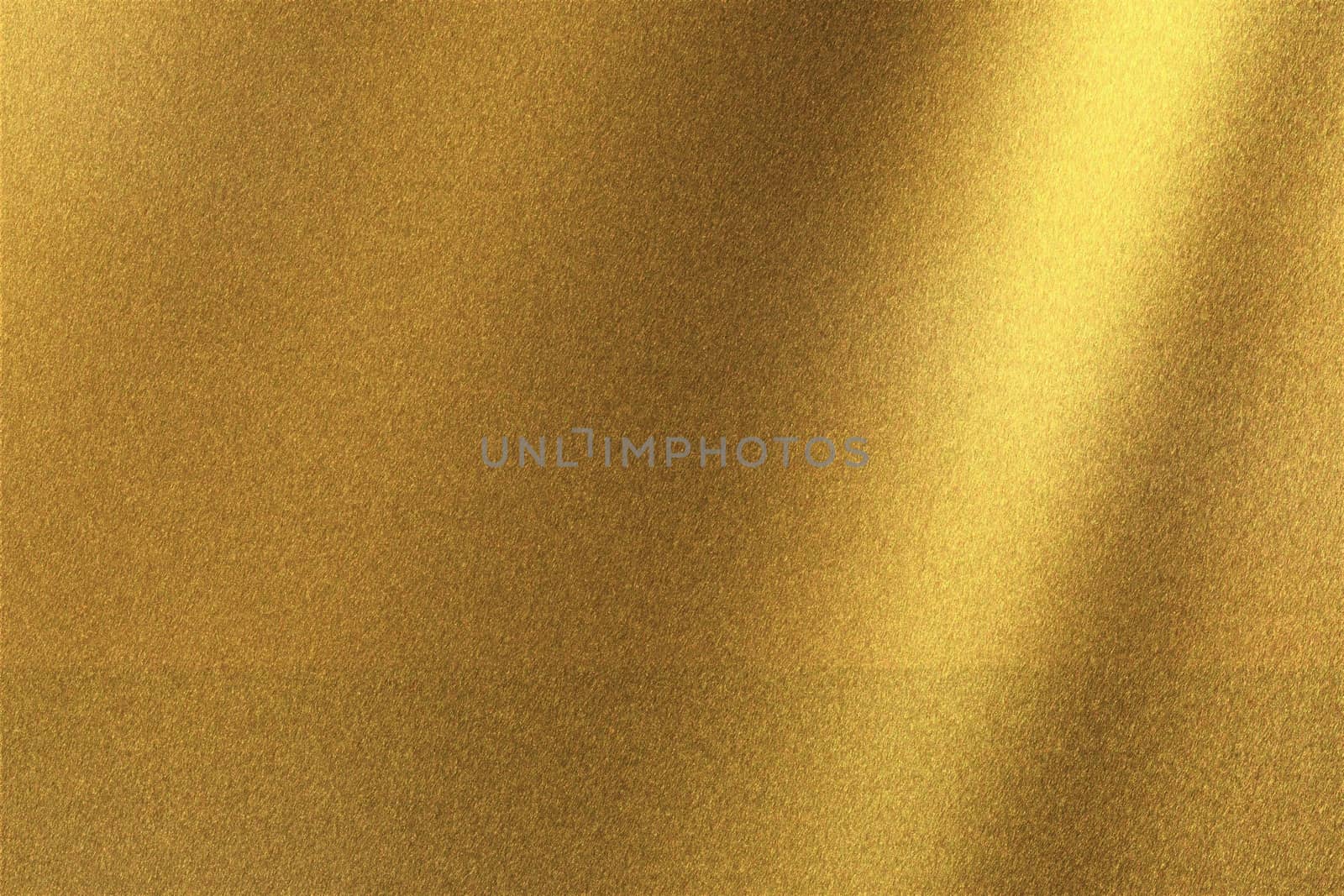 Abstract texture background, light shining on golden metal wall