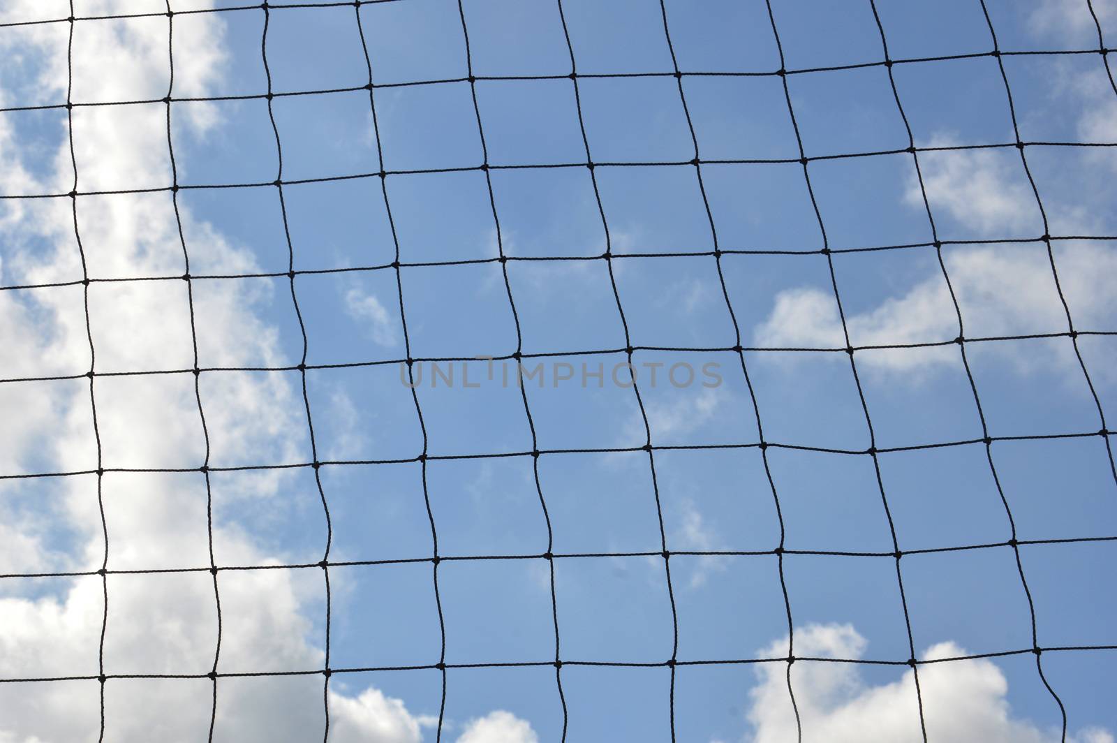 net volleyball against blue sky