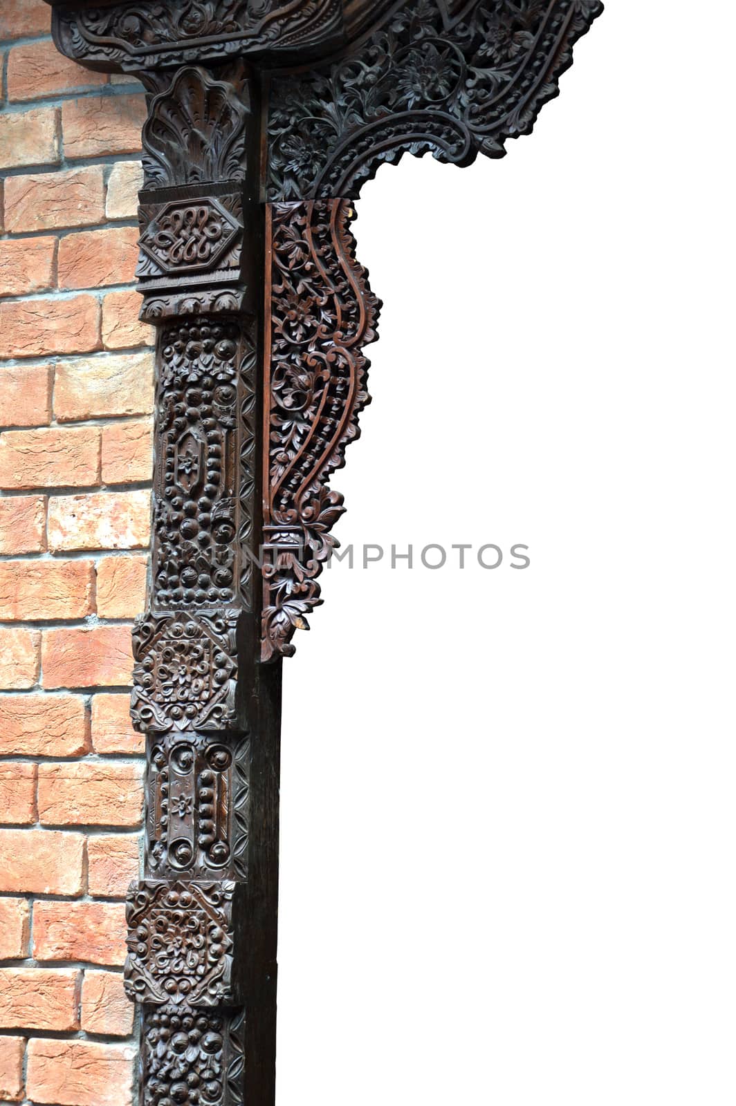 traditional Jepara carving ornaments on the wood