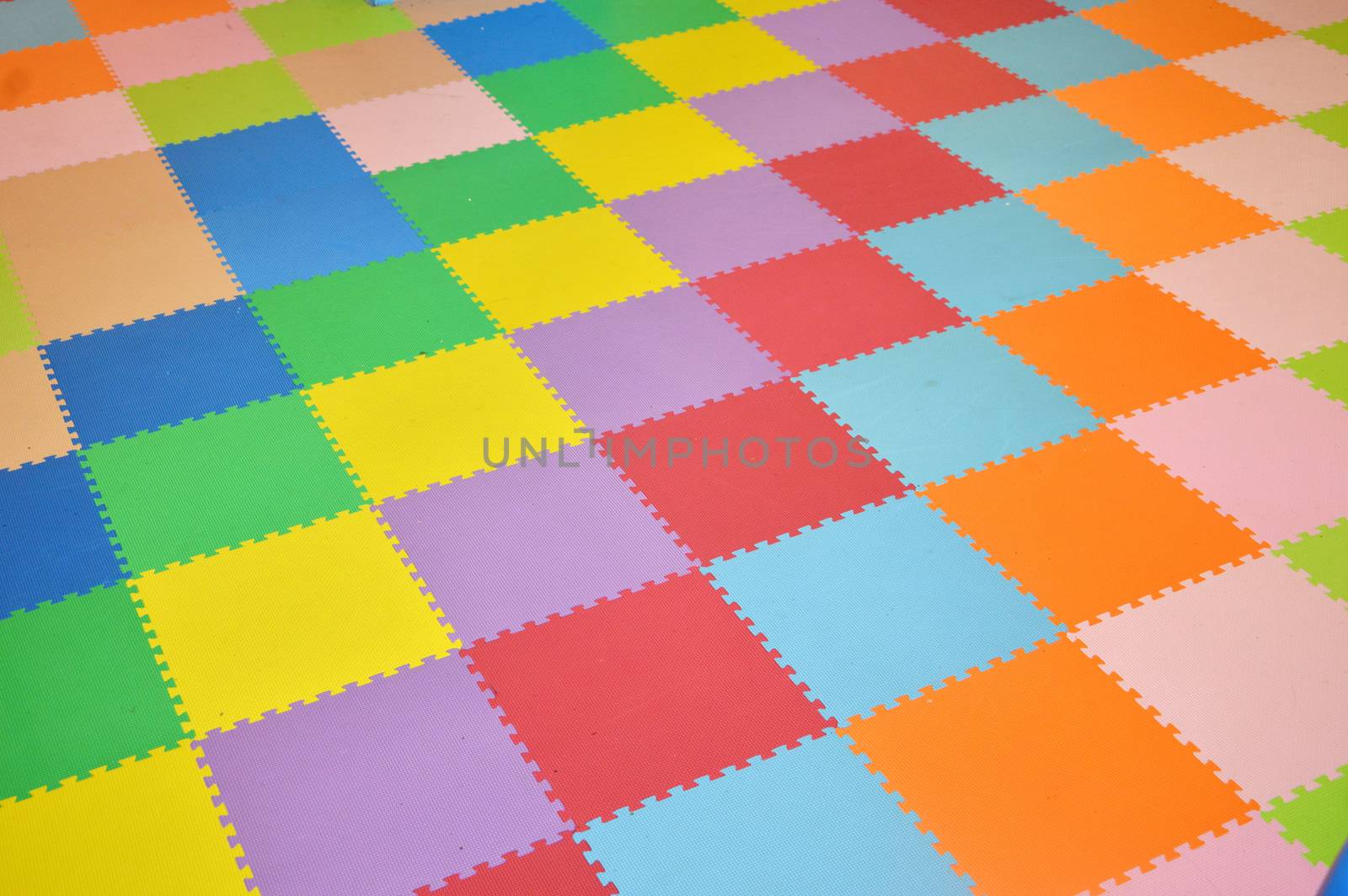 pattern on colorful rubber mat