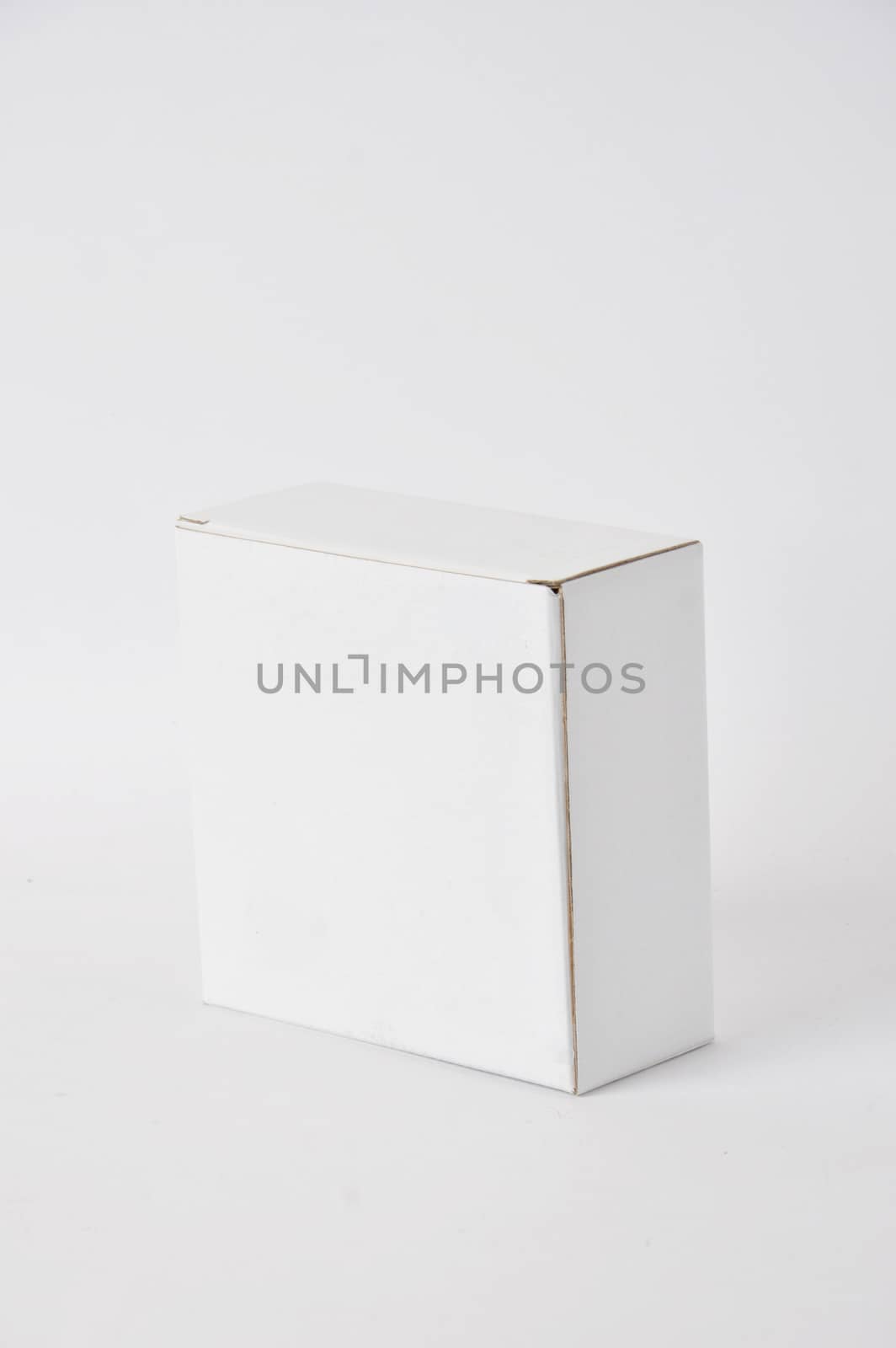 white carton on white background