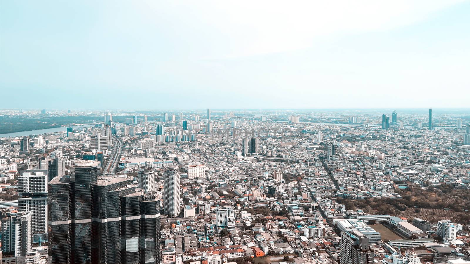 Landscape View of Bangkok city