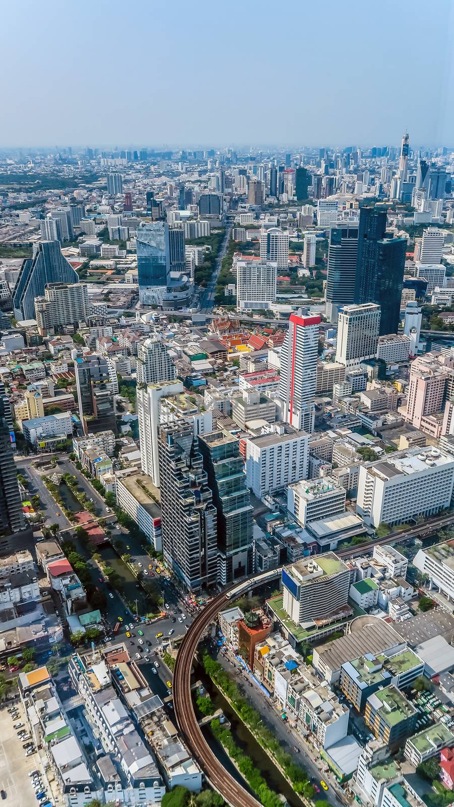 Landscape View of Bangkok city