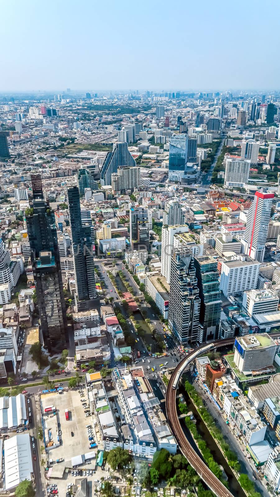 Landscape View of Bangkok city