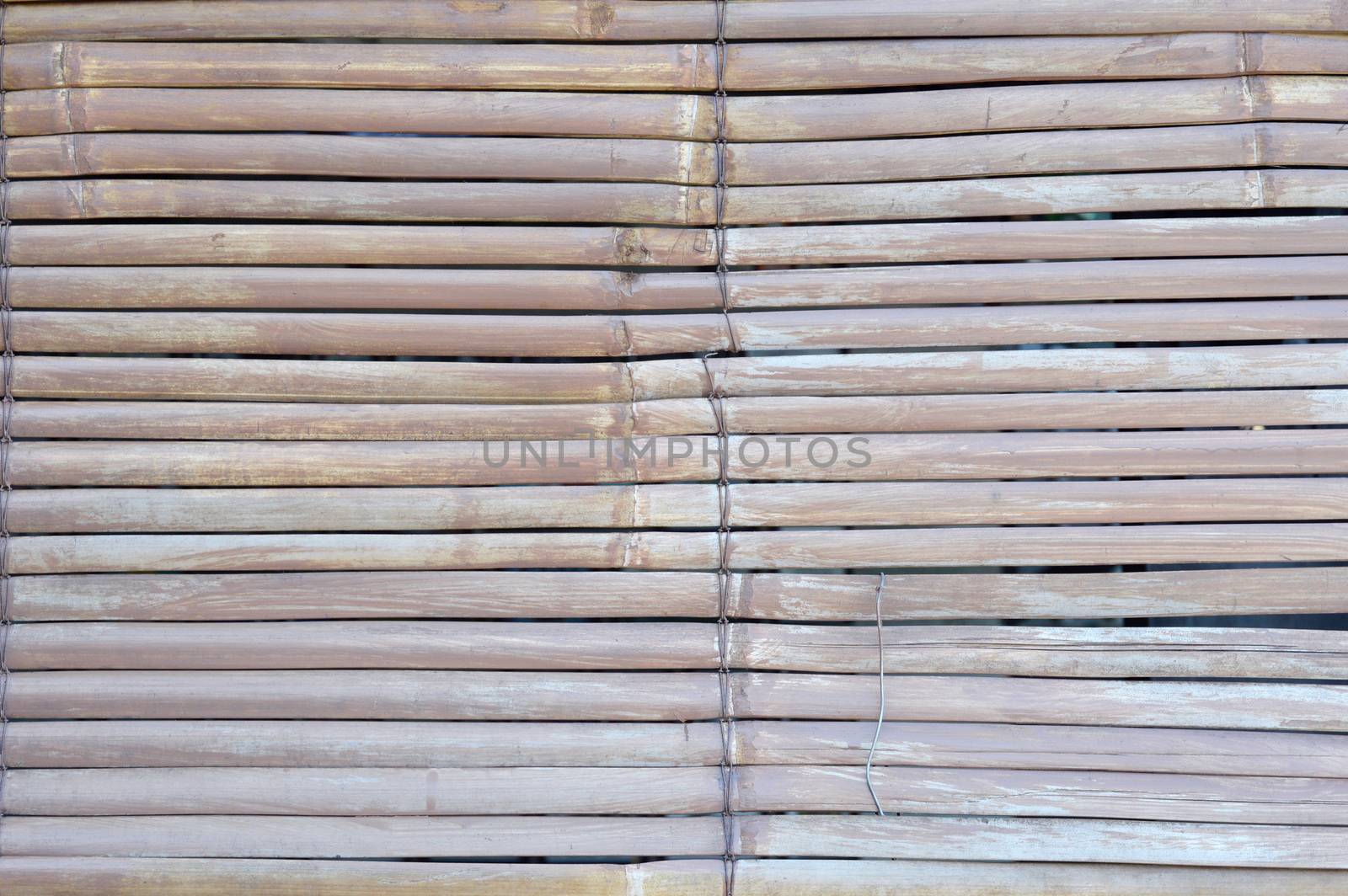 two color diagonal on bamboo curtain