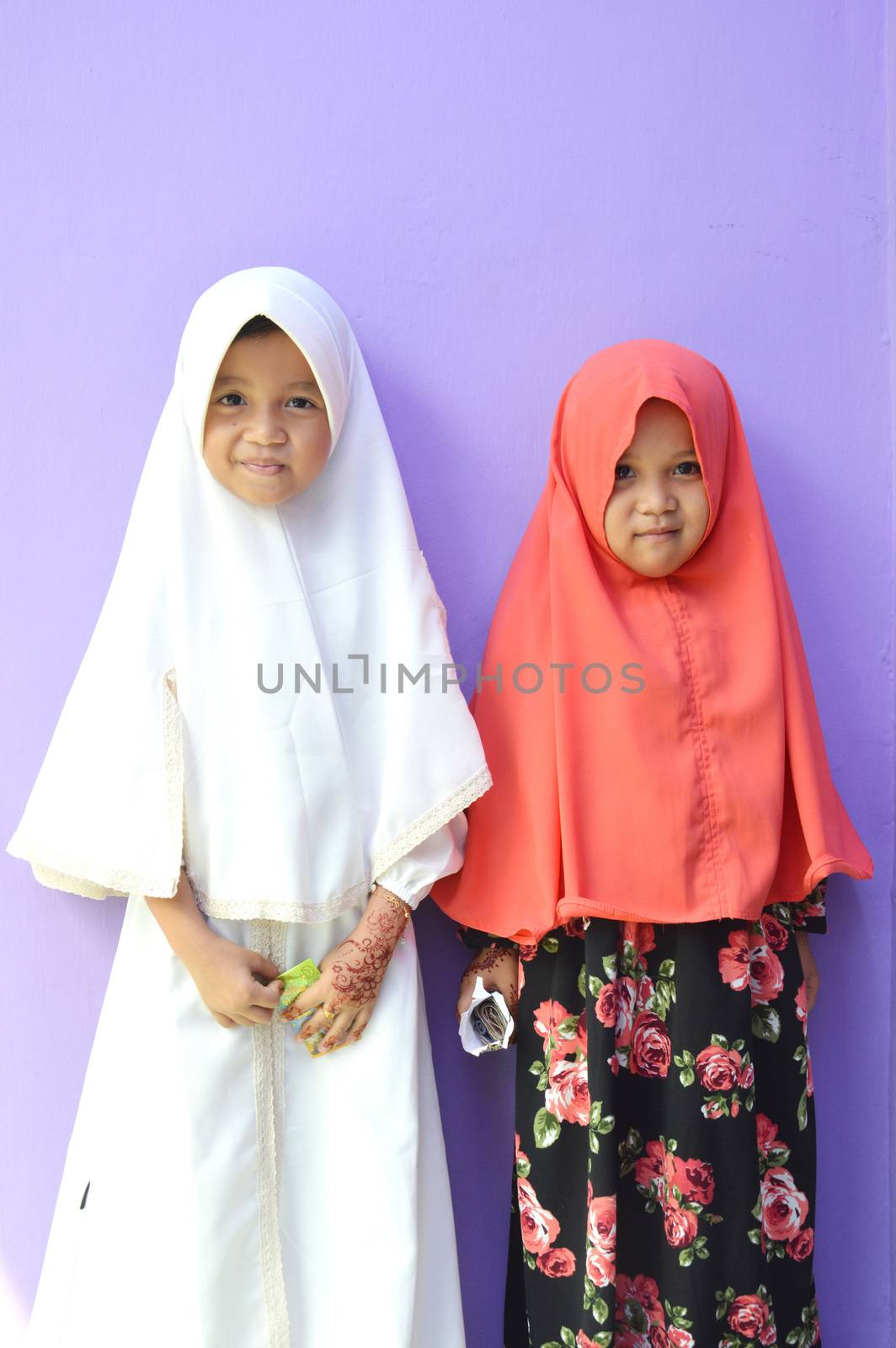 Asian little girl Muslim by antonihalim