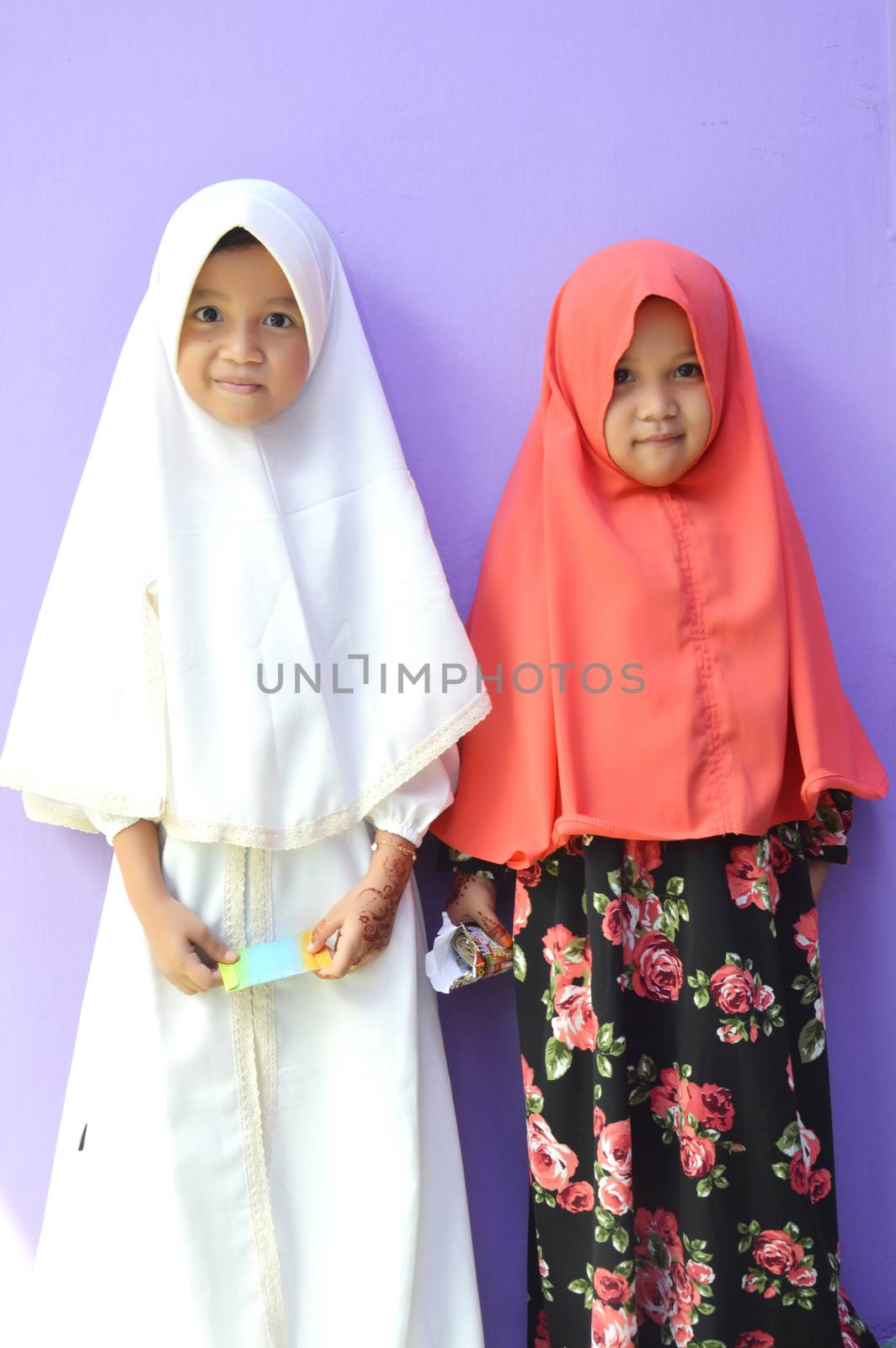 Asian little girl Muslim by antonihalim
