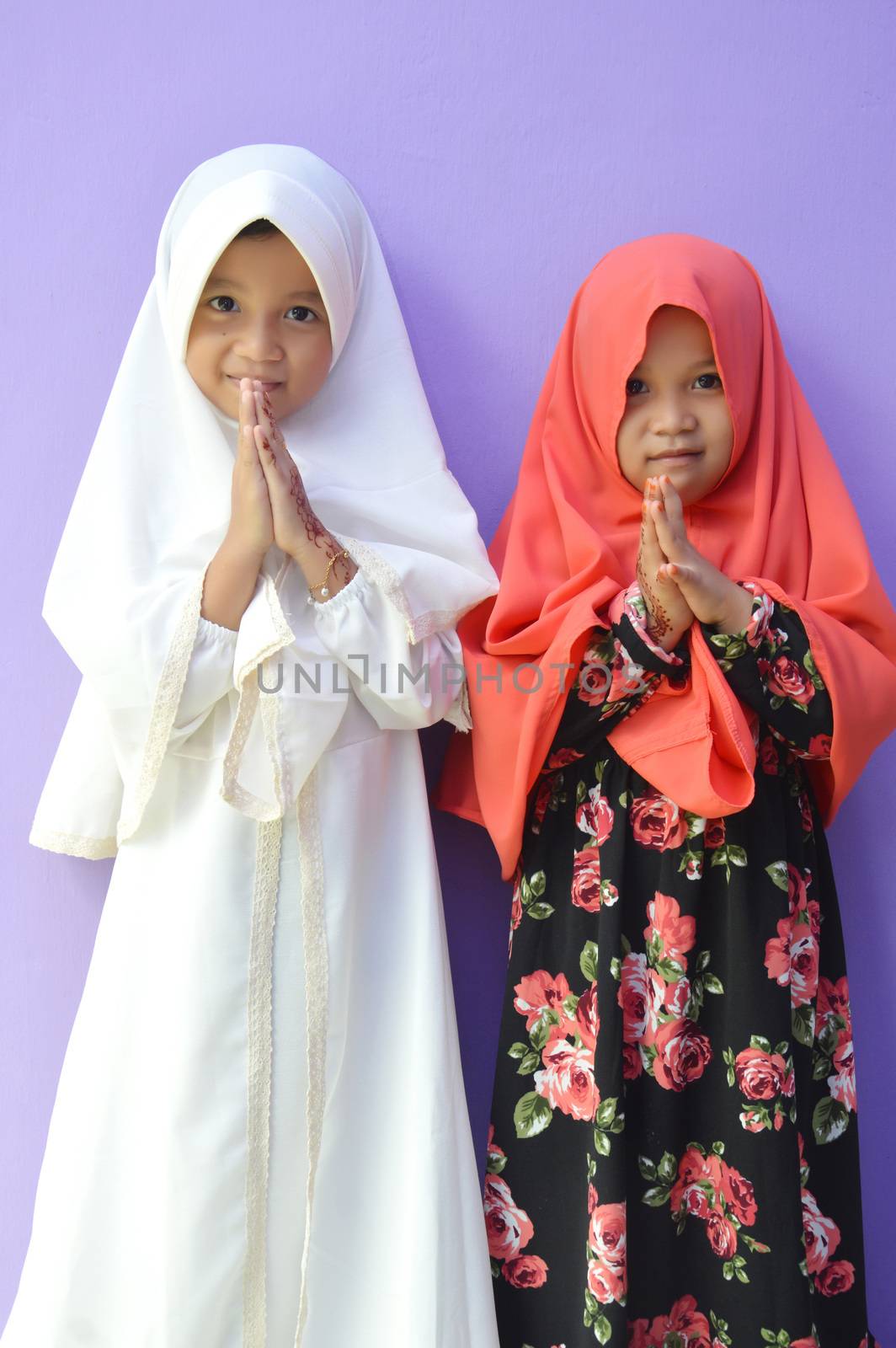 Asian little girl Muslim by antonihalim