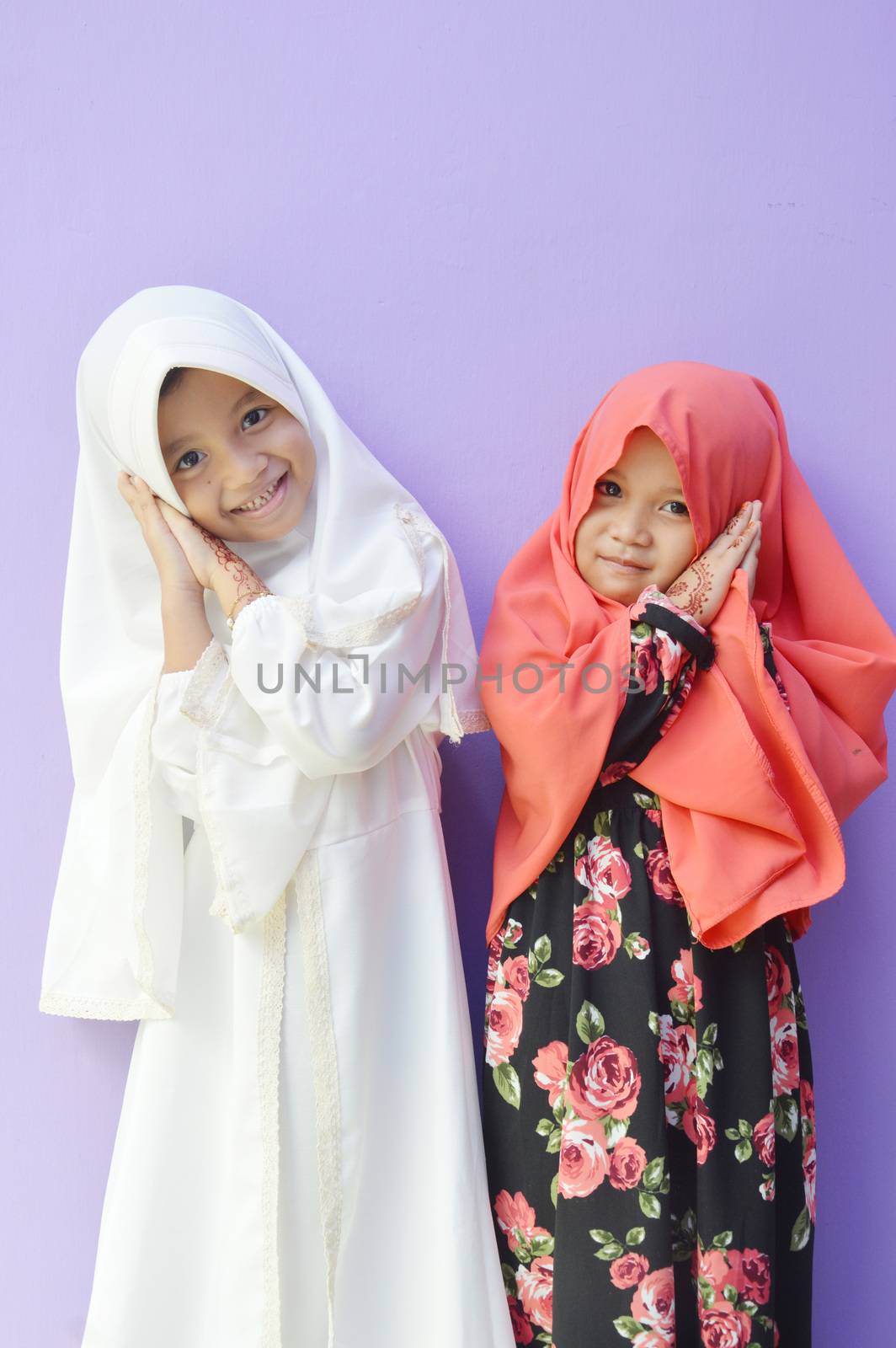 Asian little girl Muslim by antonihalim