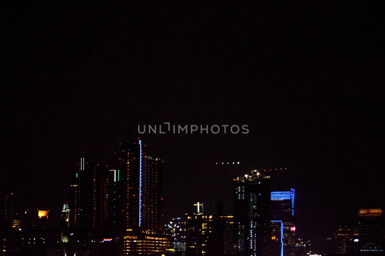view at night at Jakarta City Indonesia