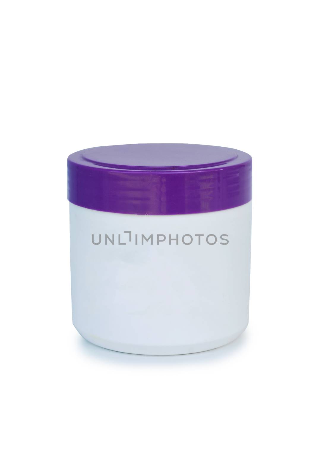 Treatment bottle on white background.With Clipping Path.