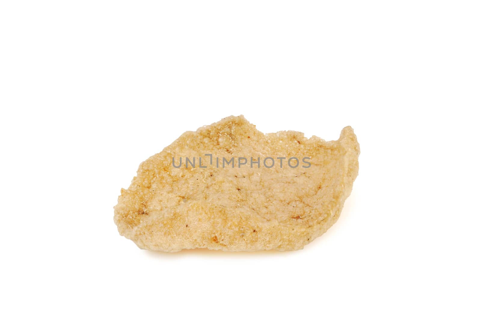 Fish cracker on white background.With Clipping Path.