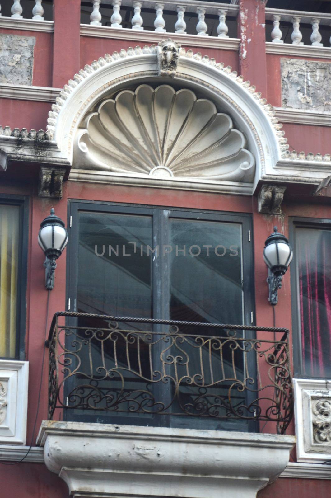 balcony on the building