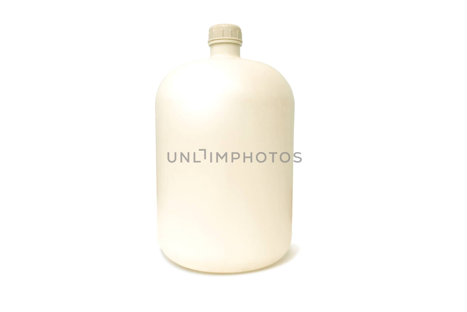 Opaque bottle 20 liter water bottle on white background.with clipping path.