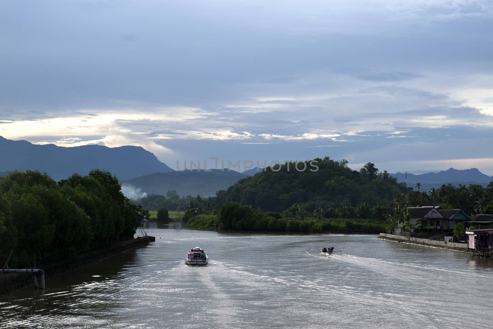 Karajae river mouth at Pare-pare Indonesia