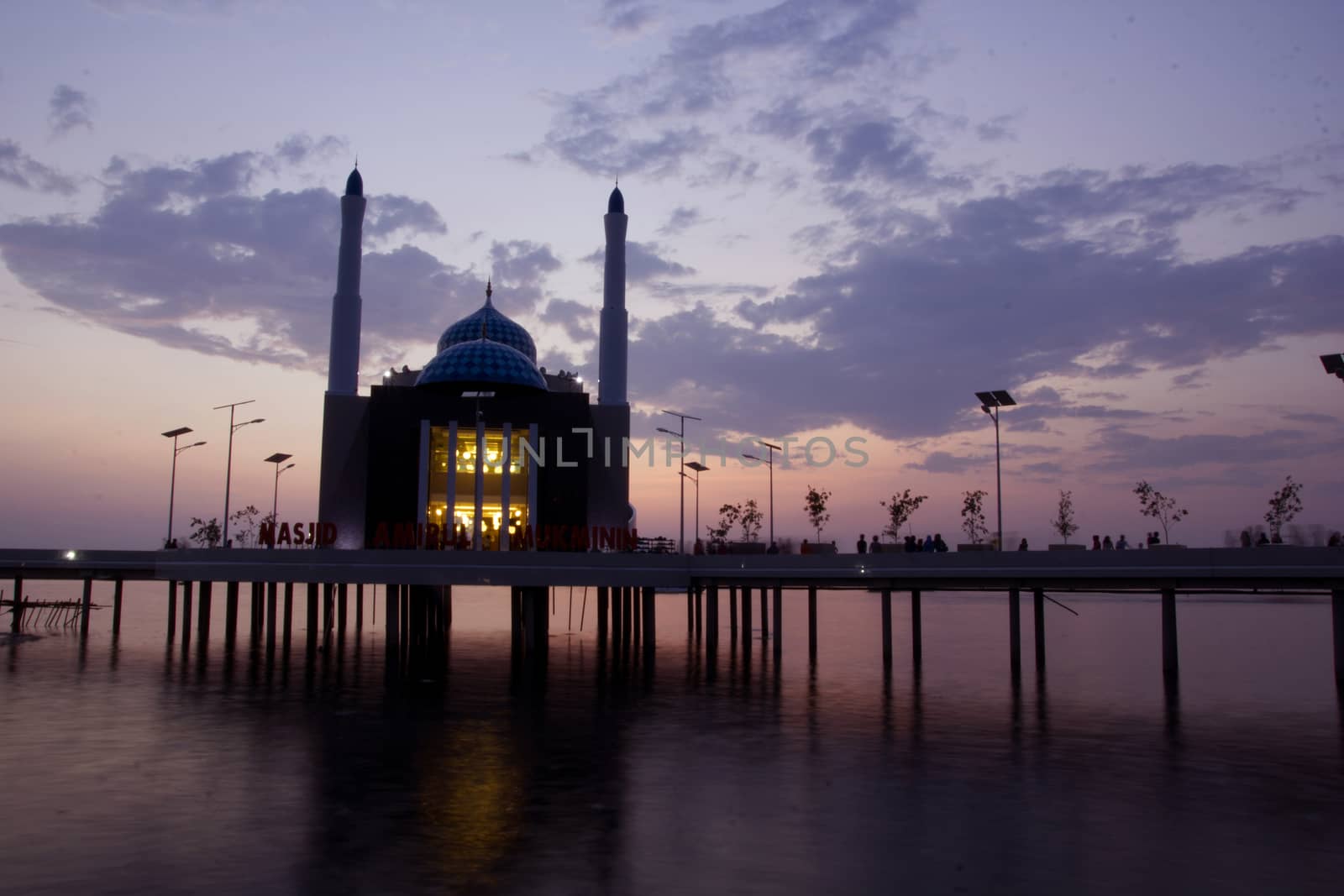 Amirul mukmin, a floating mosque in Makassar, Indonesia