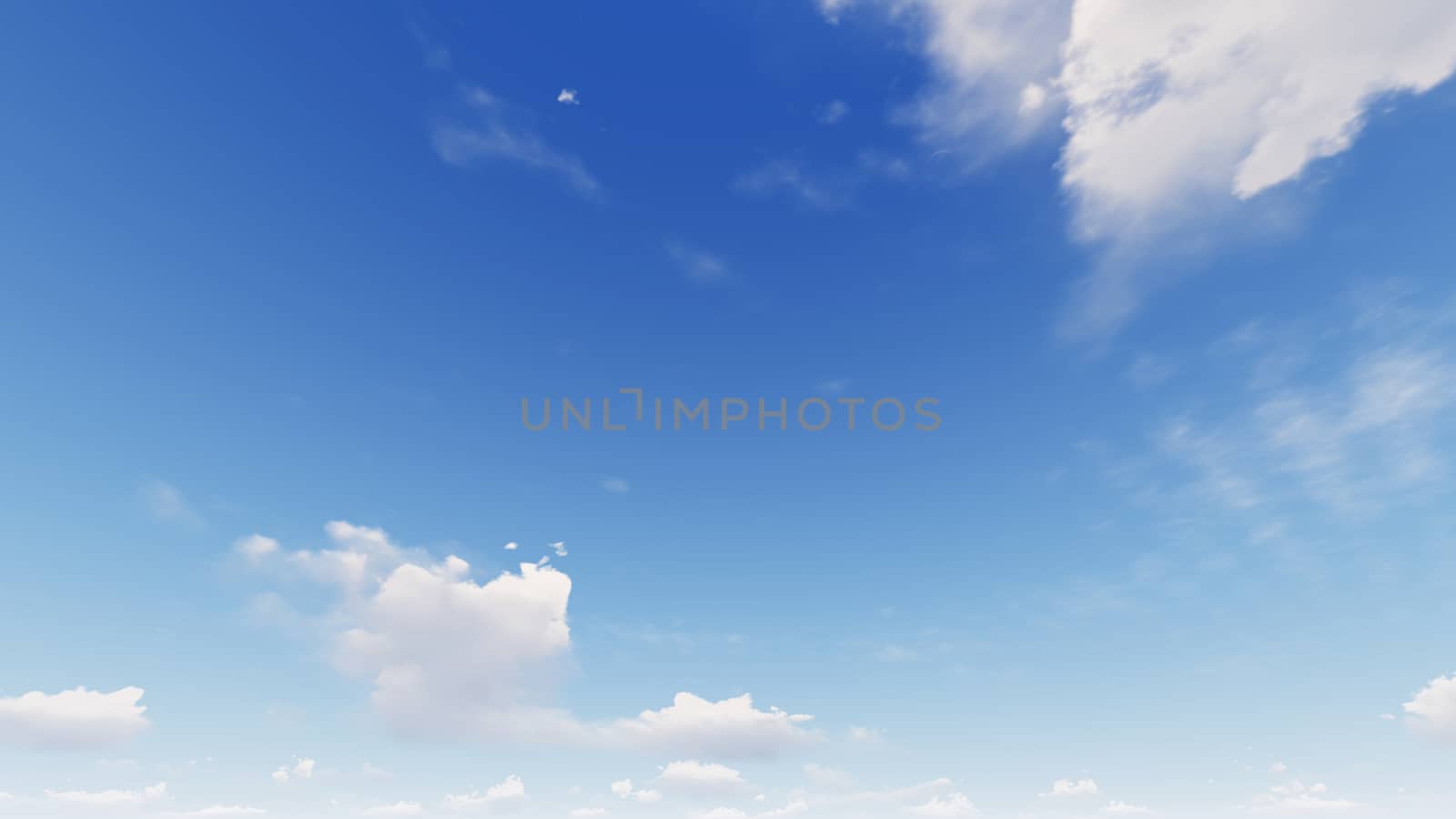 Cloudy blue sky abstract background, blue sky background with tiny clouds, 3d rendering

