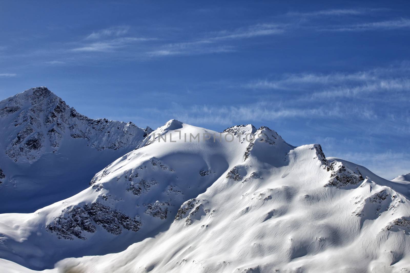 Russia. Caucasus. View on Elbrus Mount - the highest point of Europe