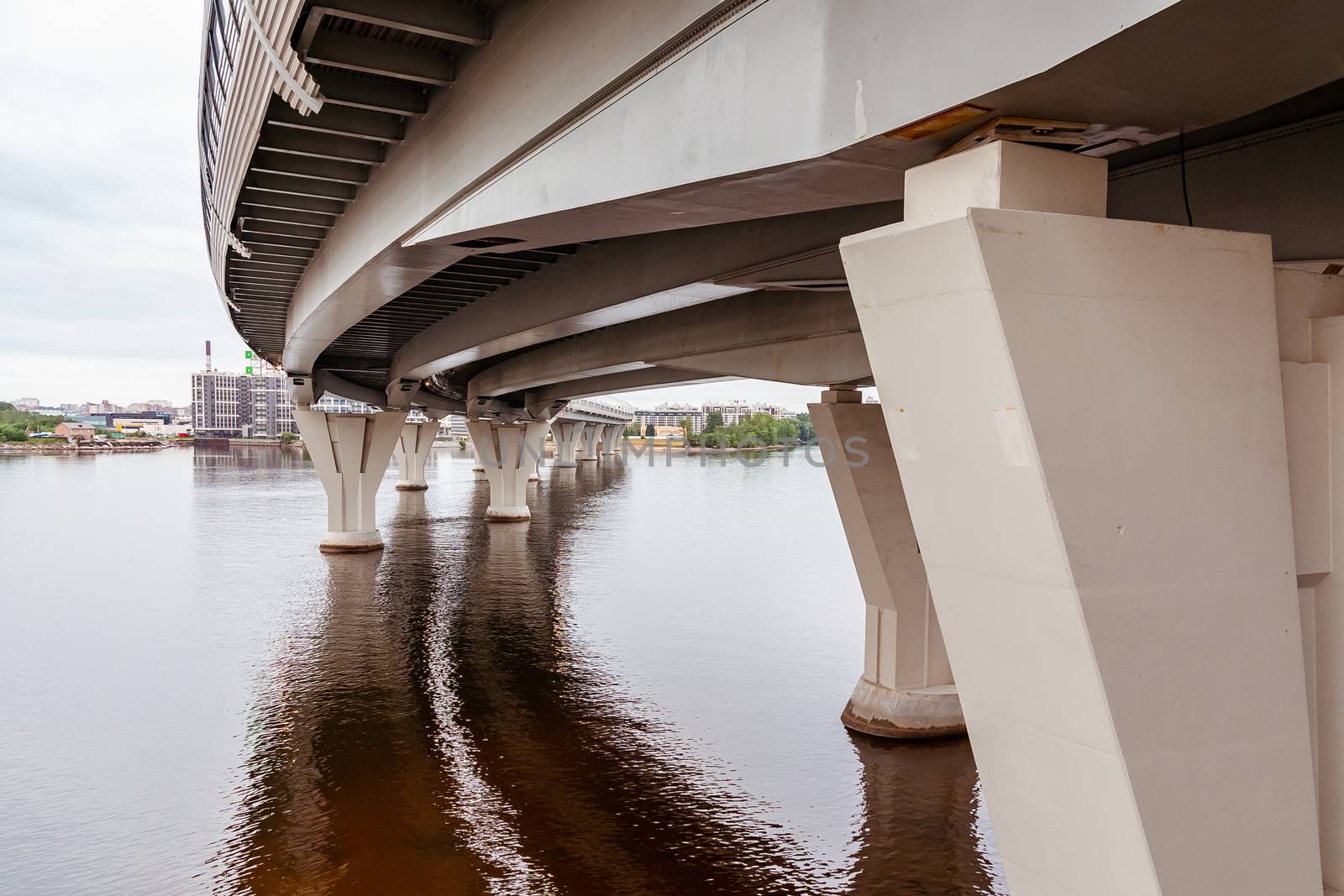 Overpass of the Western High-Speed Diameter in St. Petersburg by galsand