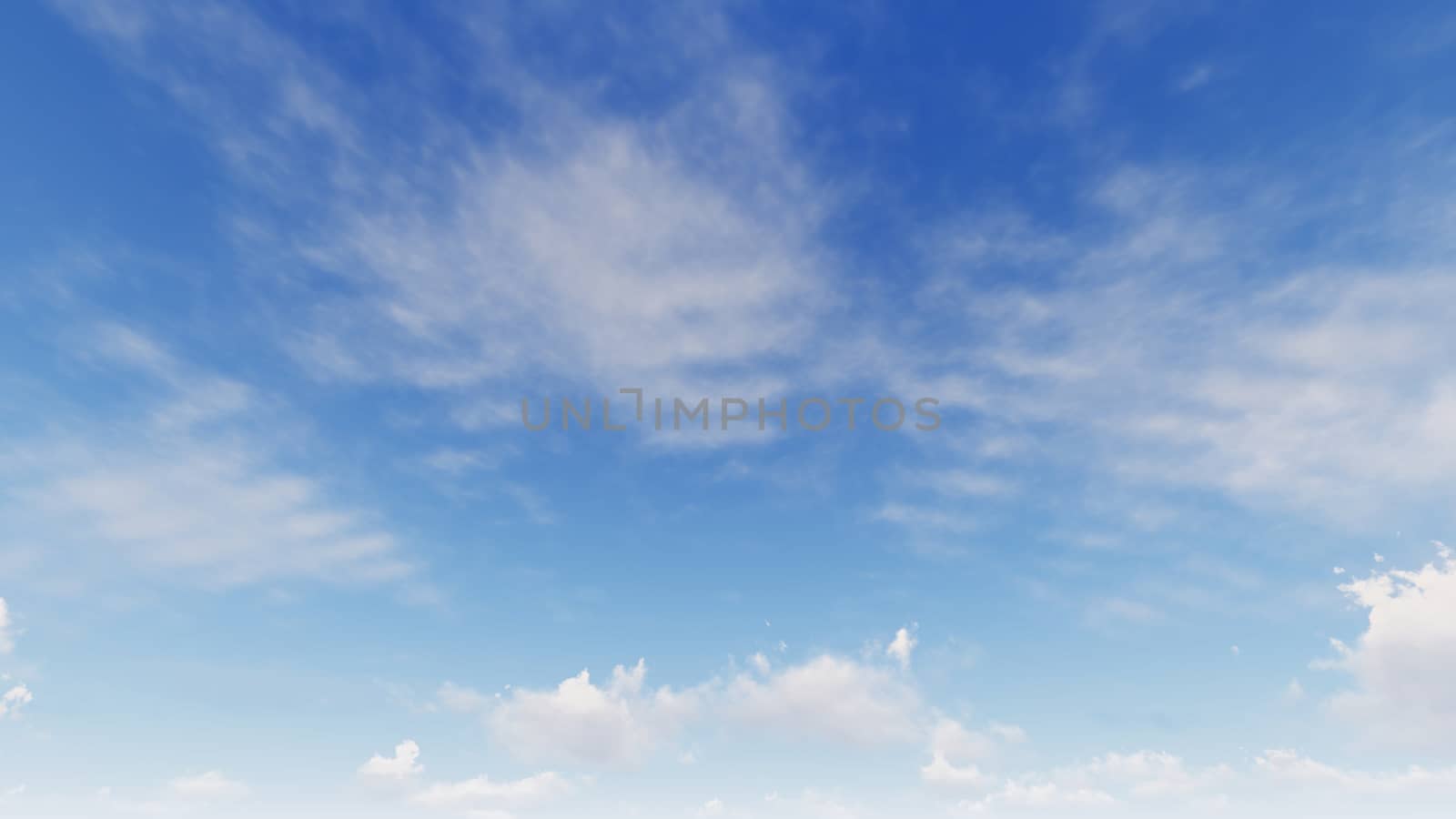 Cloudy blue sky abstract background, blue sky background with tiny clouds, 3d rendering

