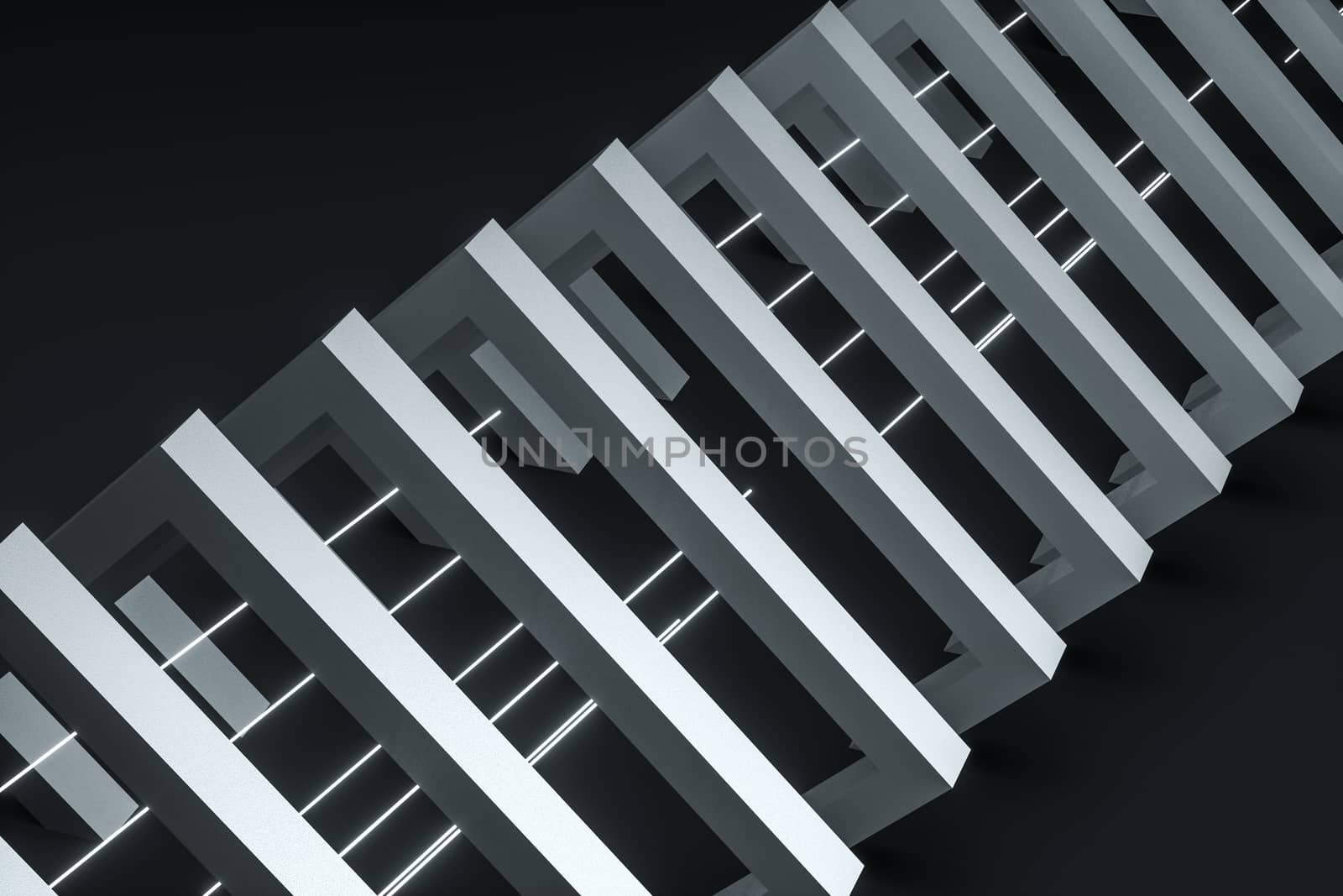 3d rendering, dark creative polygon elements by vinkfan