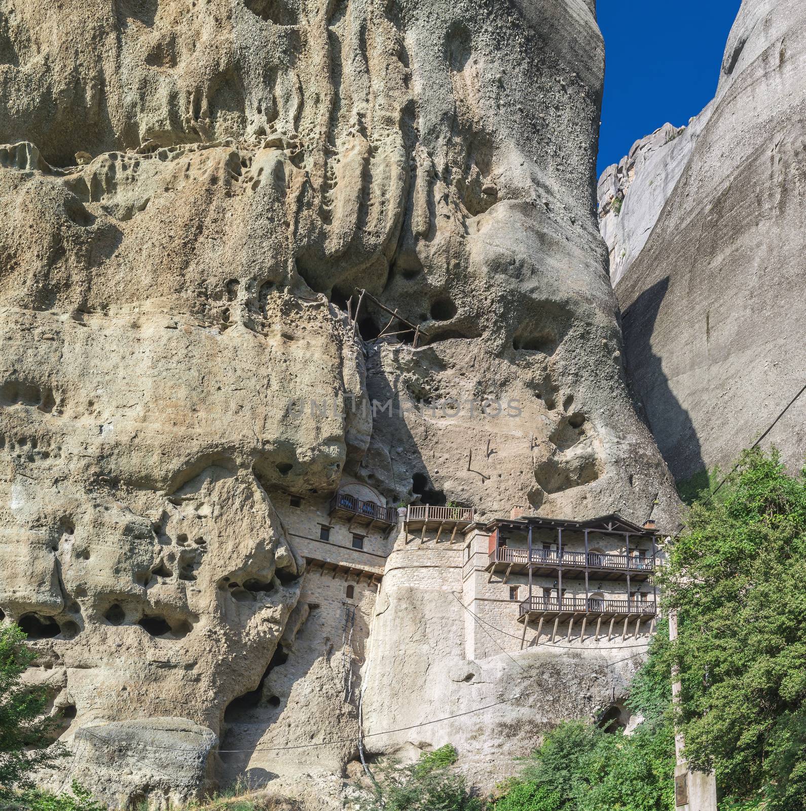 Rock formation in Meteora, Greece by Multipedia