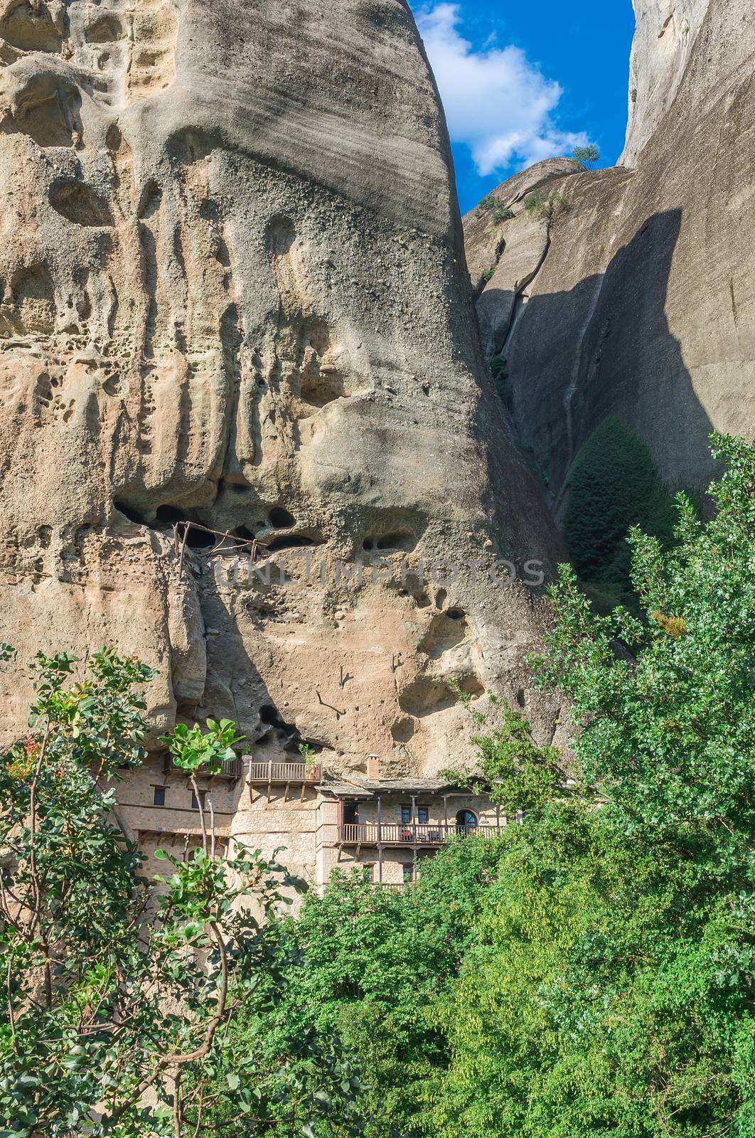 Rock formation in Meteora, Greece by Multipedia