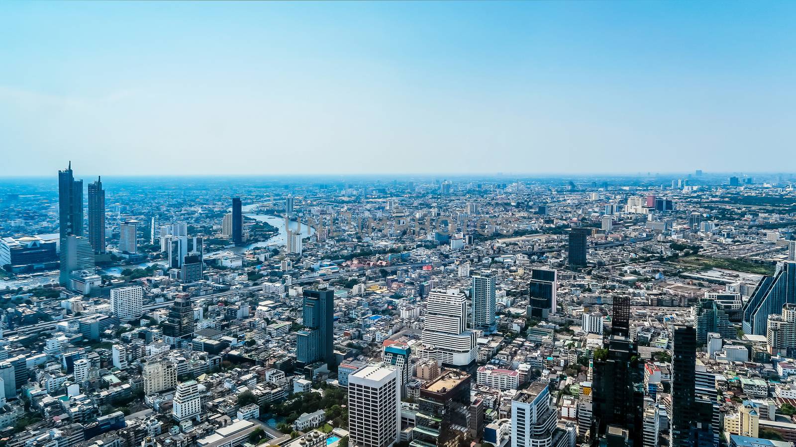 Landscape View of Bangkok city thailand