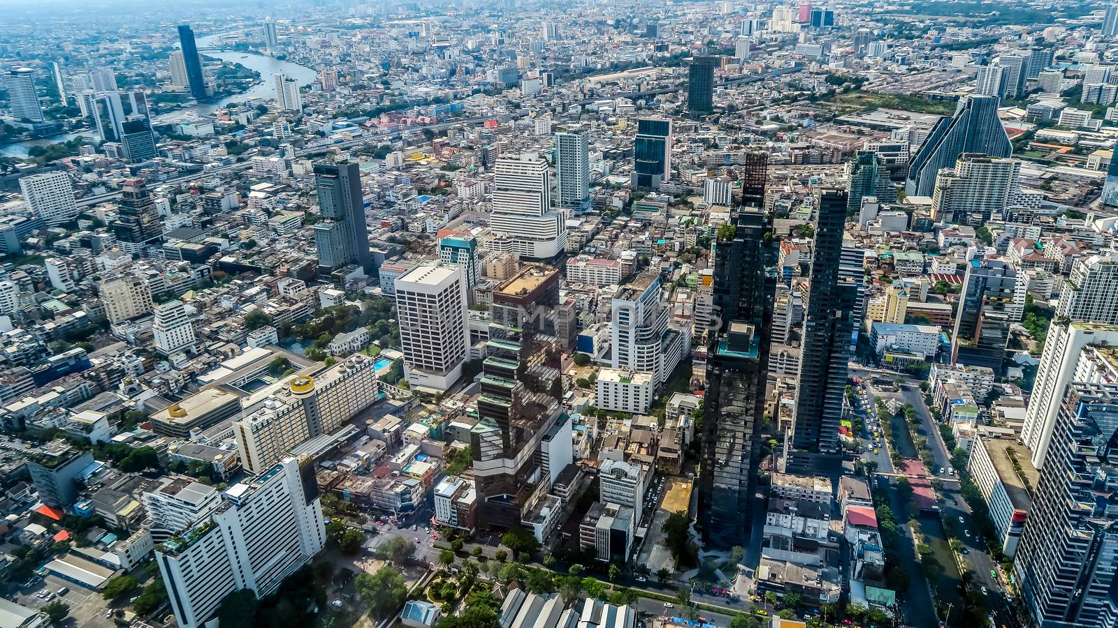 Landscape View of Bangkok city thailand