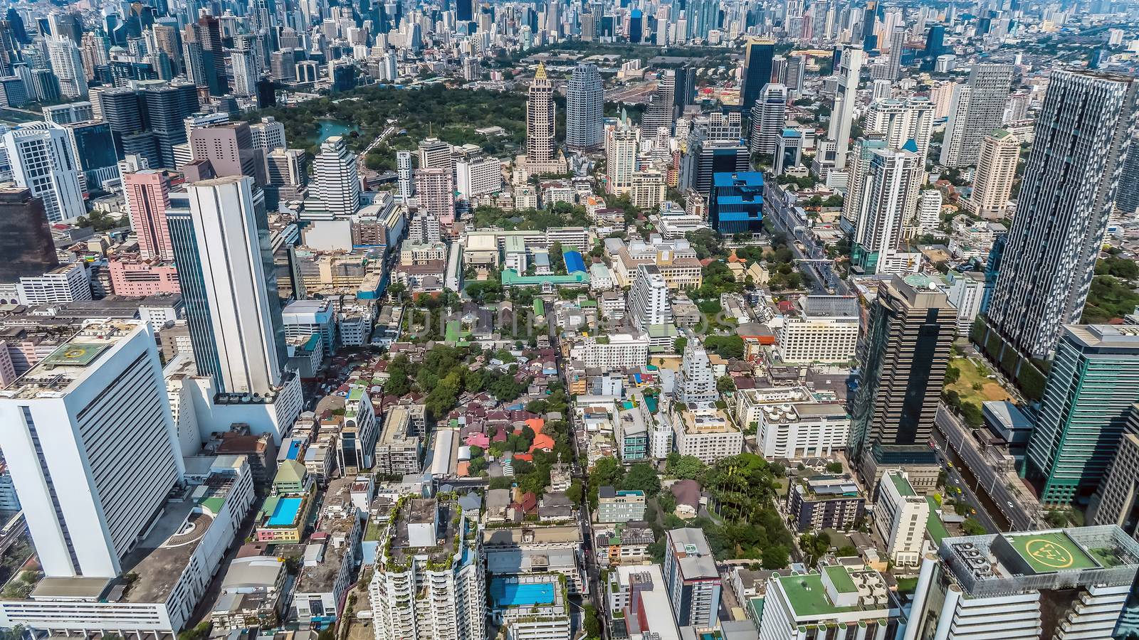 Landscape View of Bangkok city thailand