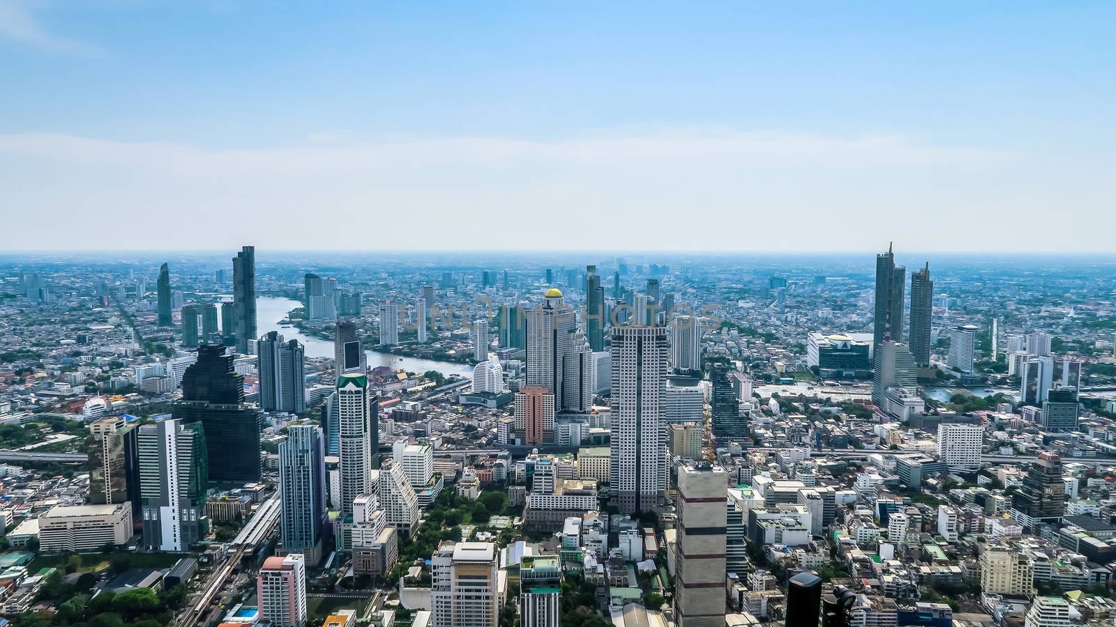 Landscape View of Bangkok city thailand