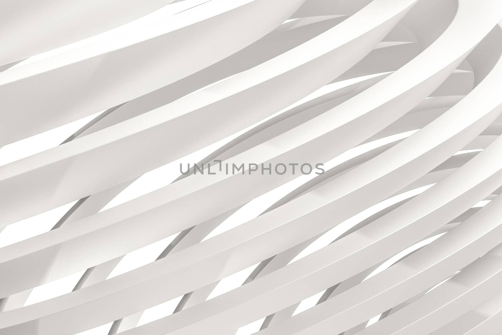 3d rendering, white interior building structure. Computer digital background